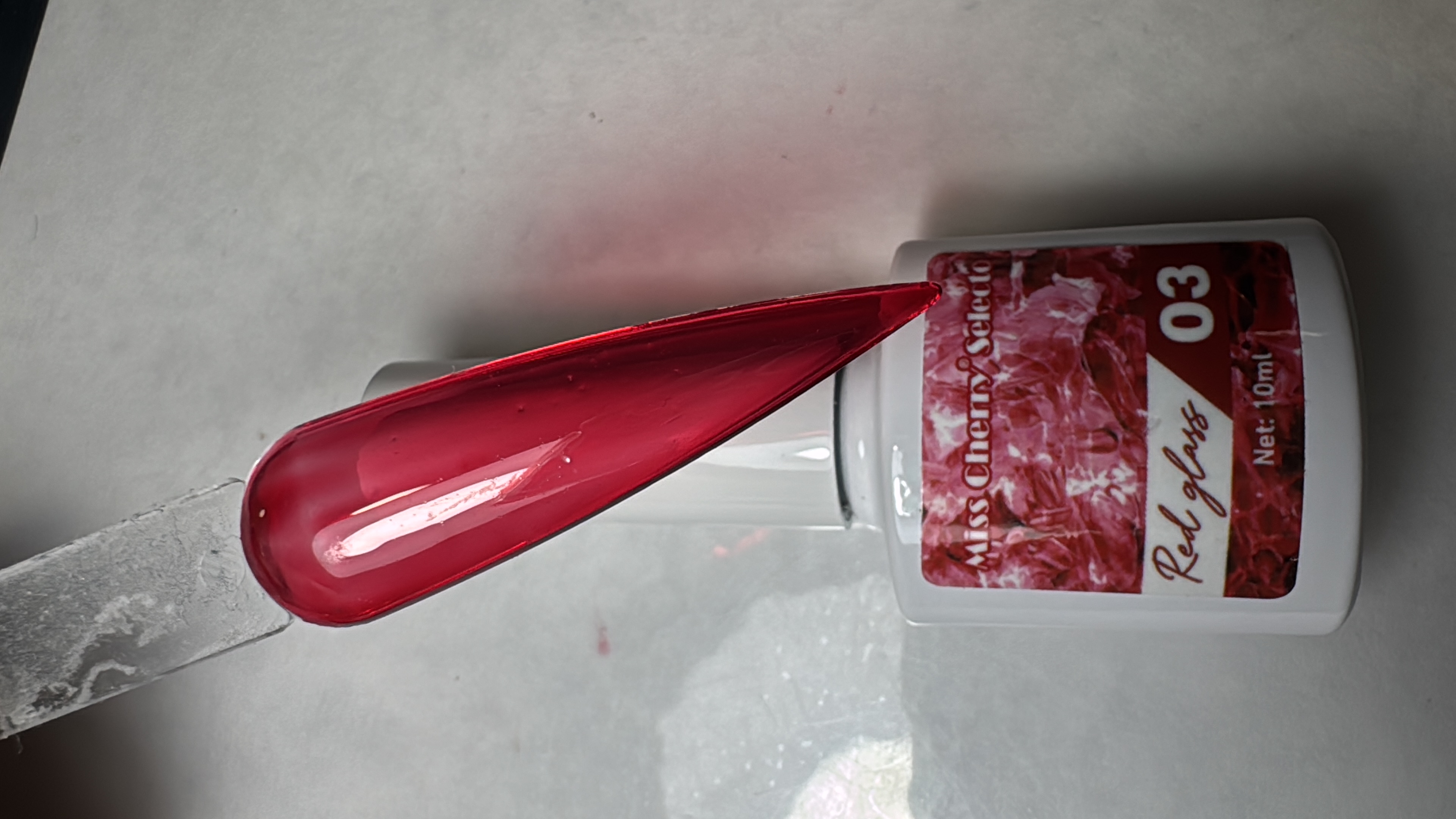 Gel Red Glass Vitral 03