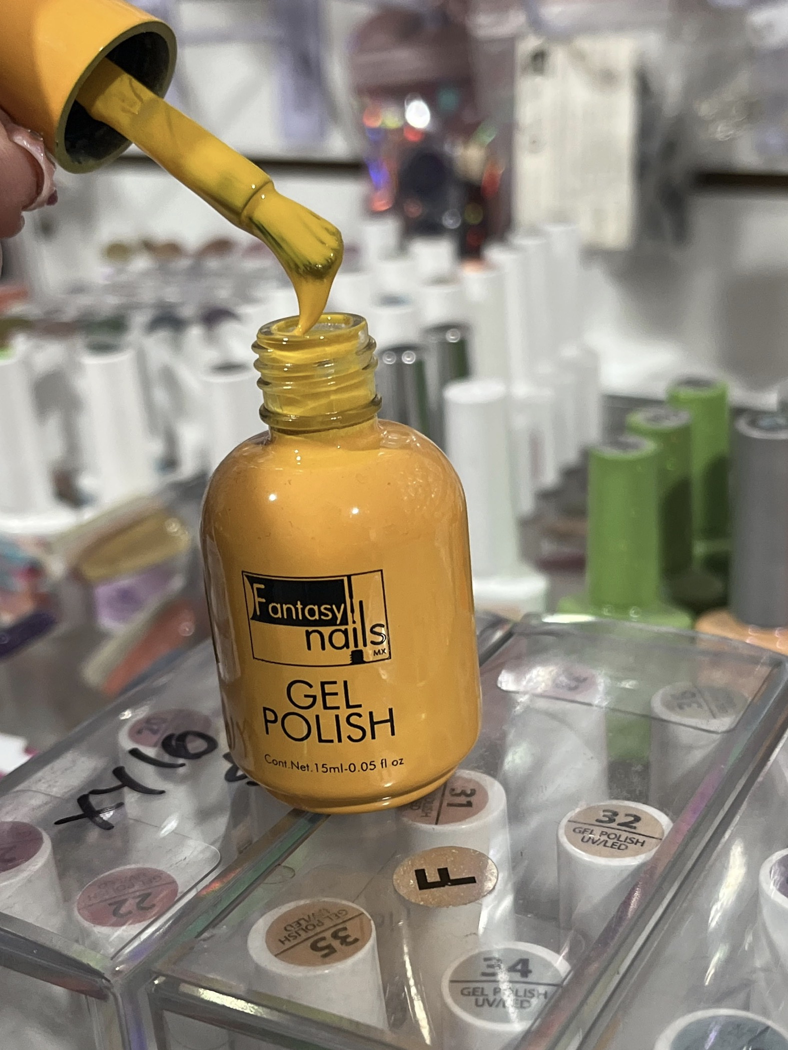 Gel amarillo mostaza #08