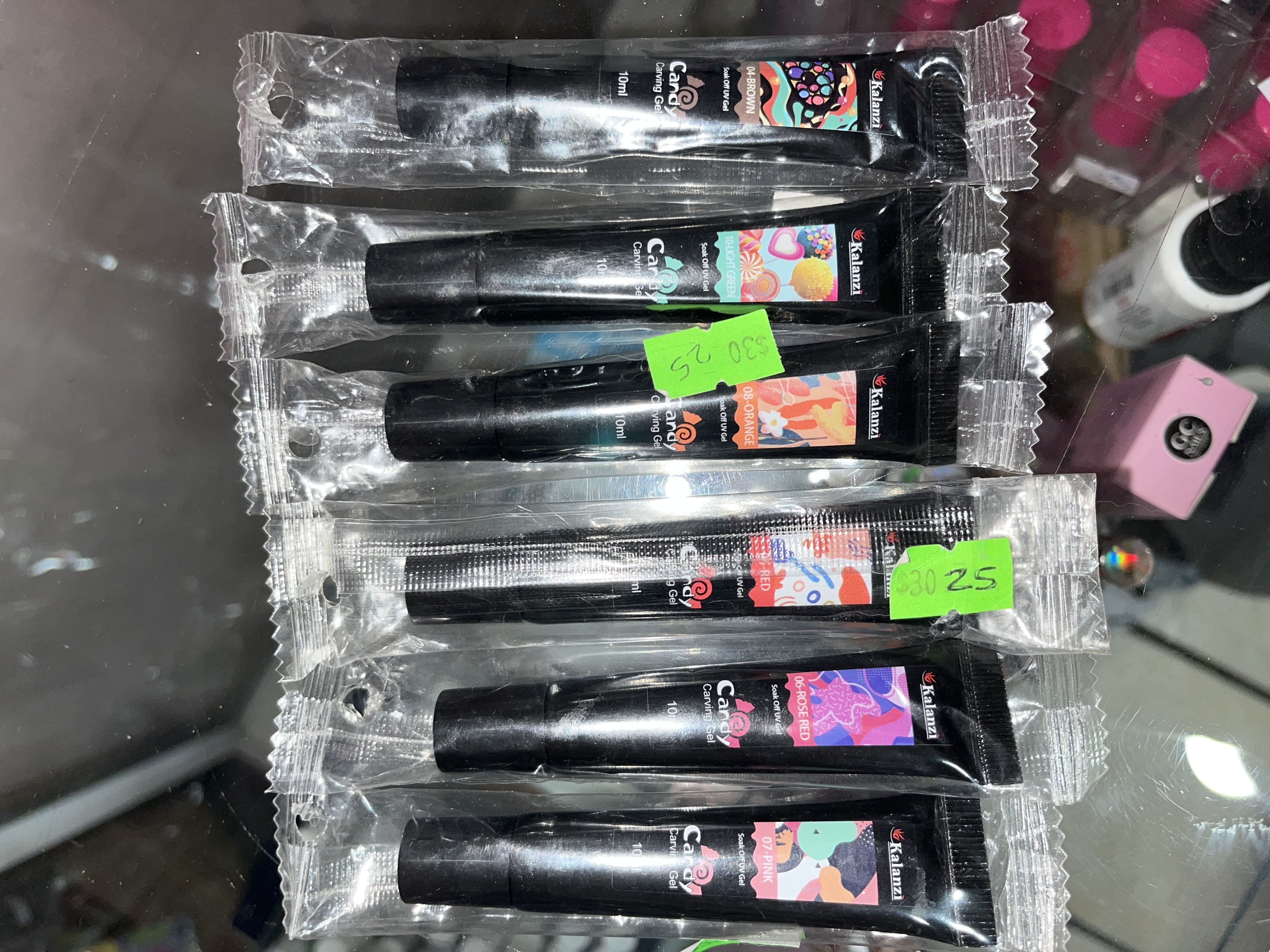 Gel para relieves de colores