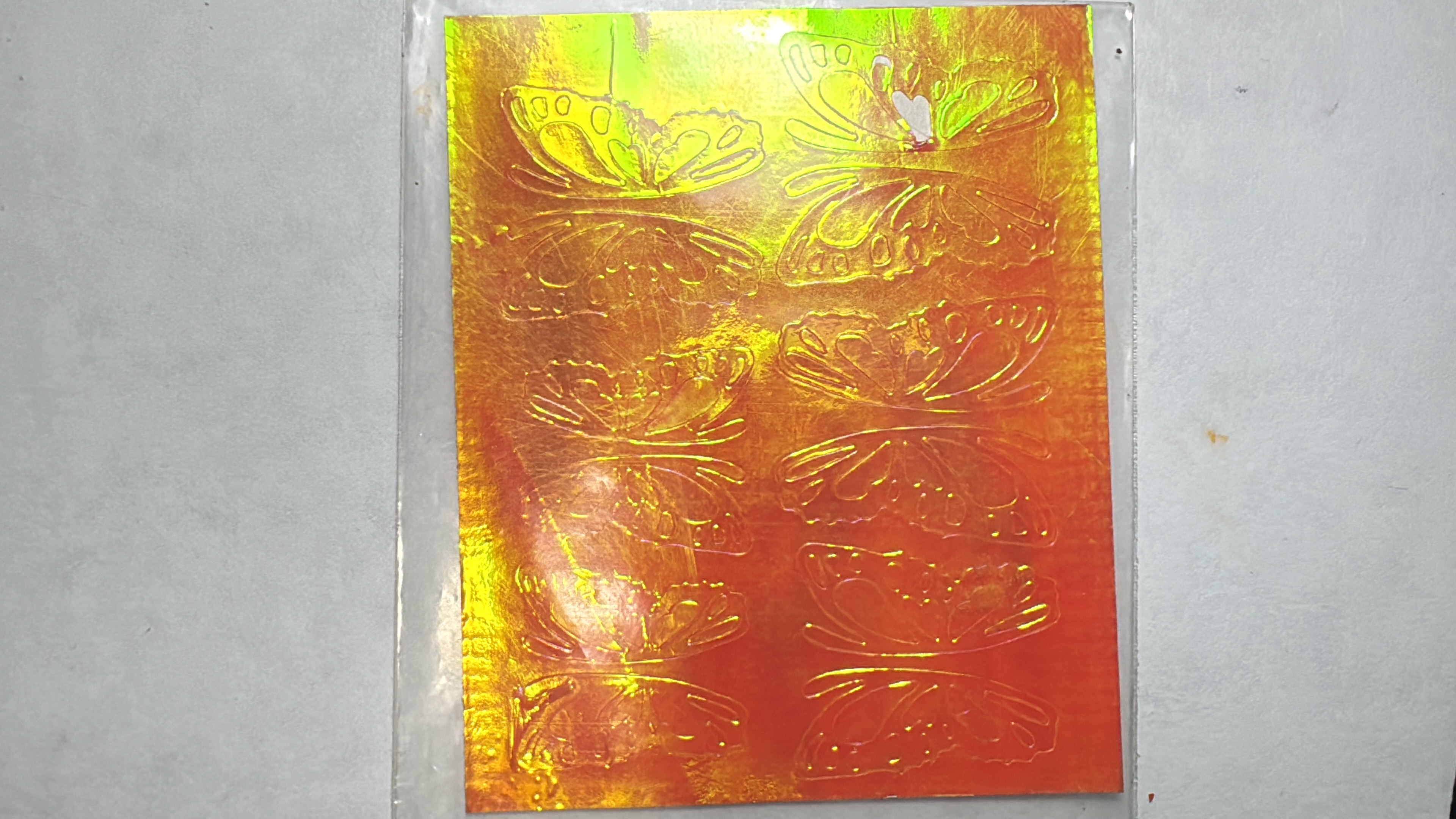 Sticker Mariposa Naranja 12358