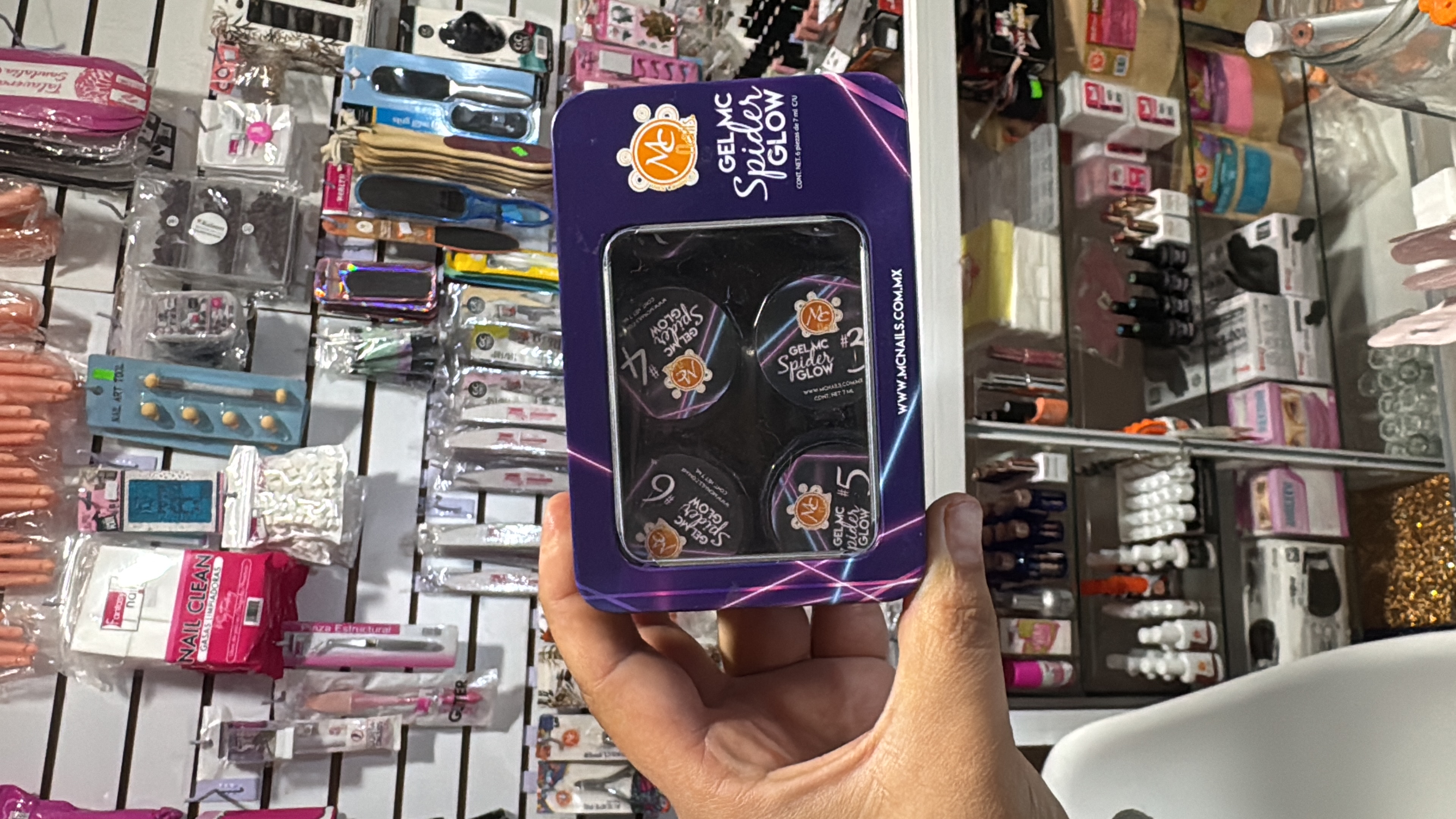 Spider Glow 6 pzs (Neón)