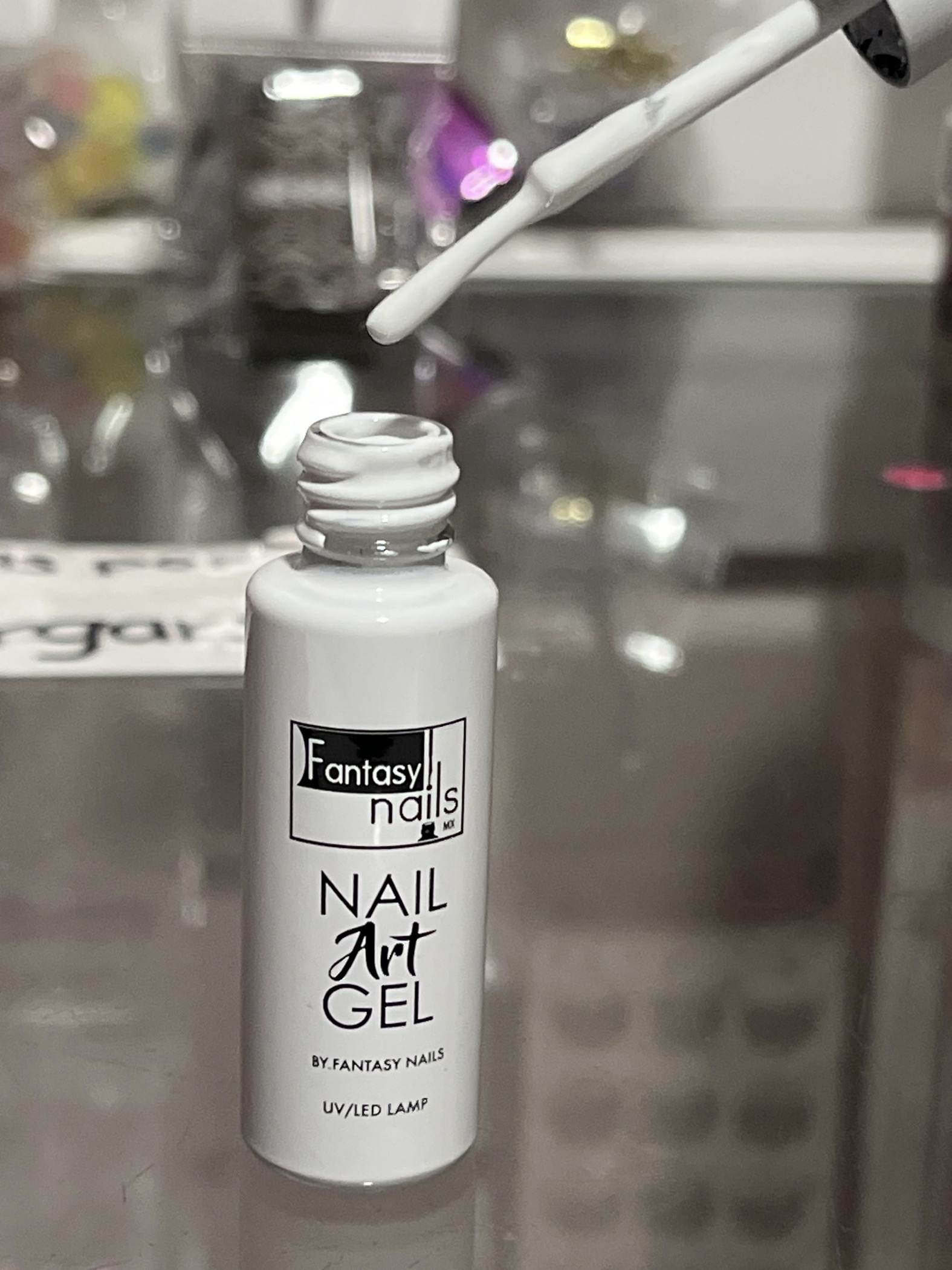 Nail art gel blanco #02