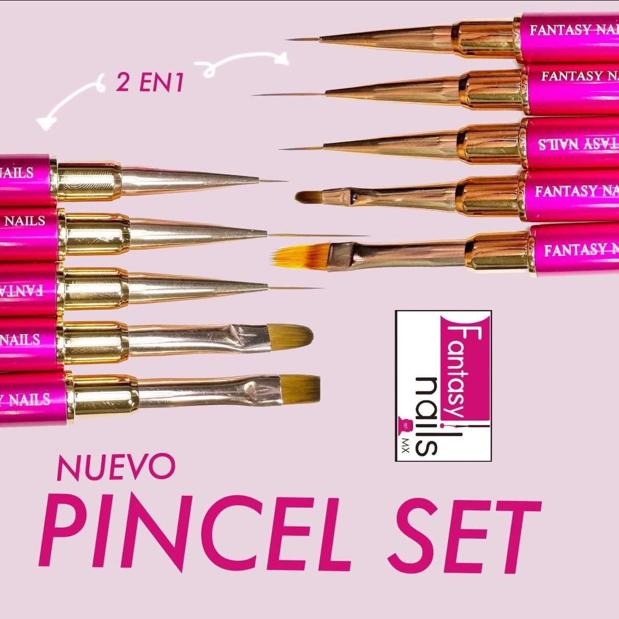 Juego de pinceles de doble punta