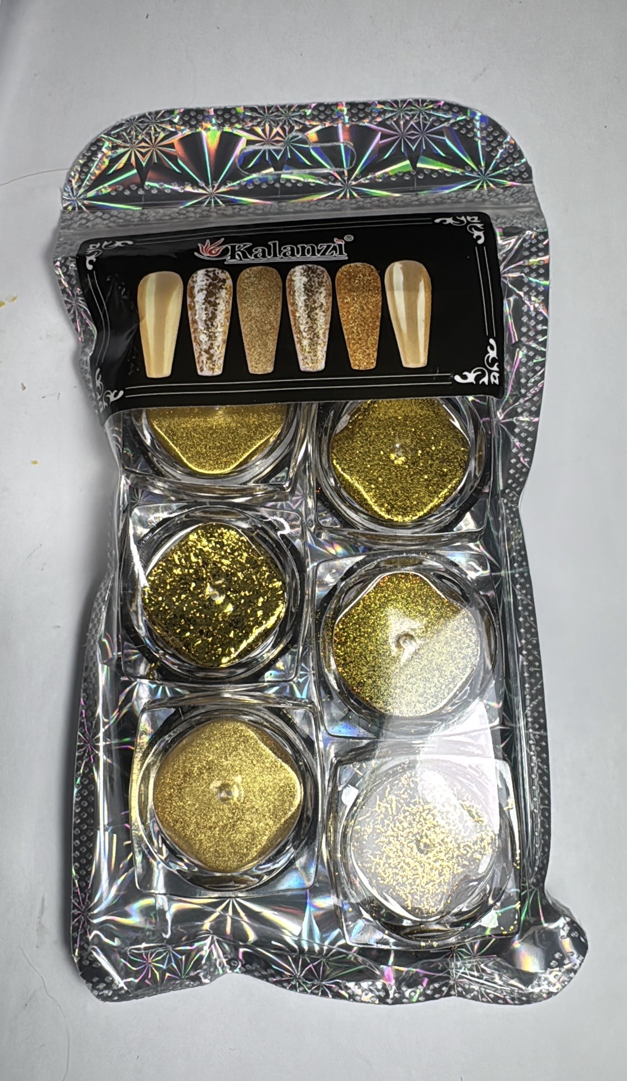 Efectos c/6 pcs DORADO (1325)