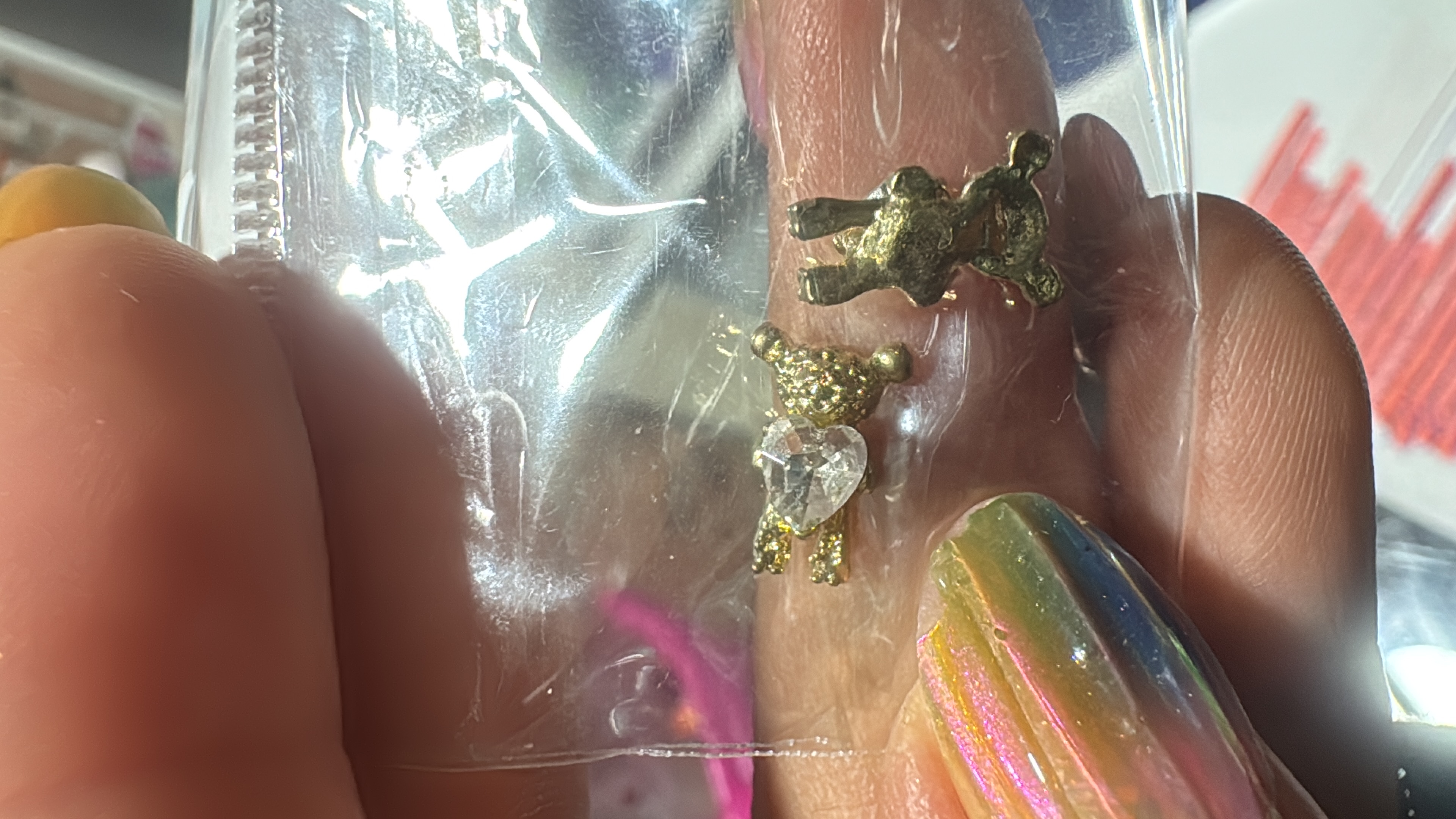 Dije oso dorado chico