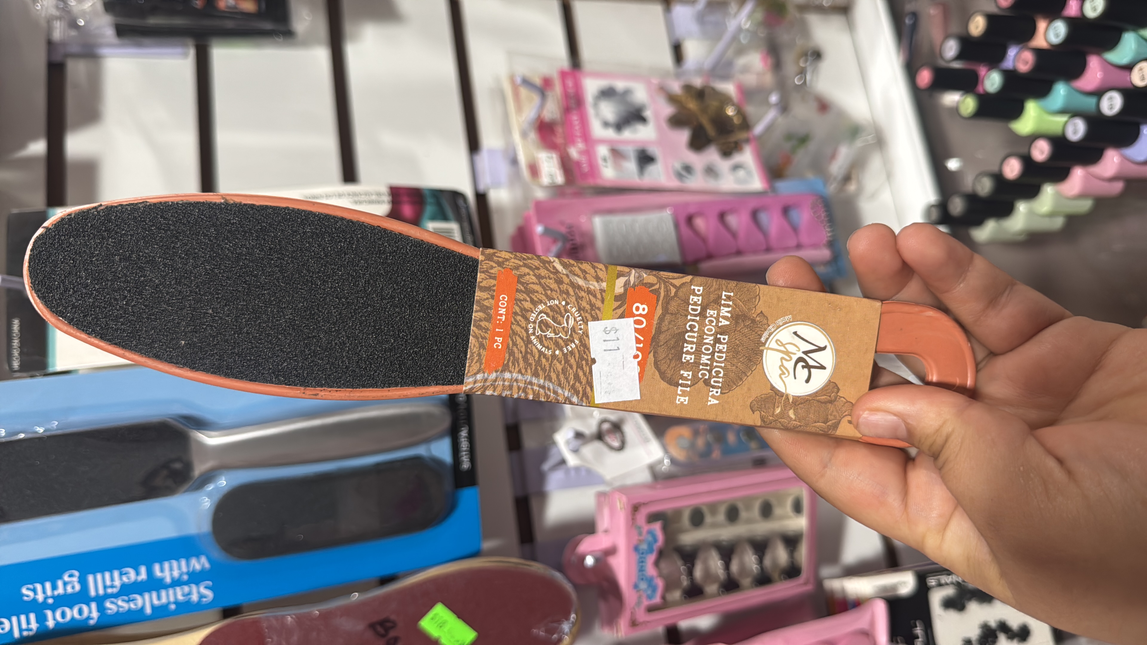 Lima para pies económica 80/100