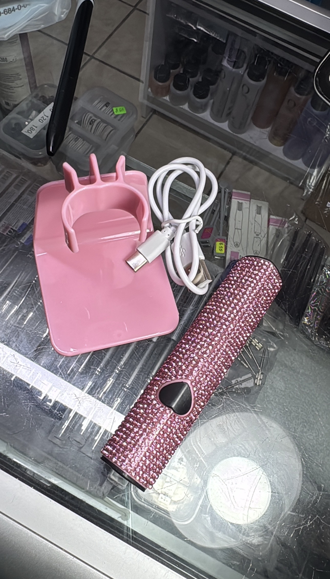 AGOTADO Lámpara Cristal Rosa