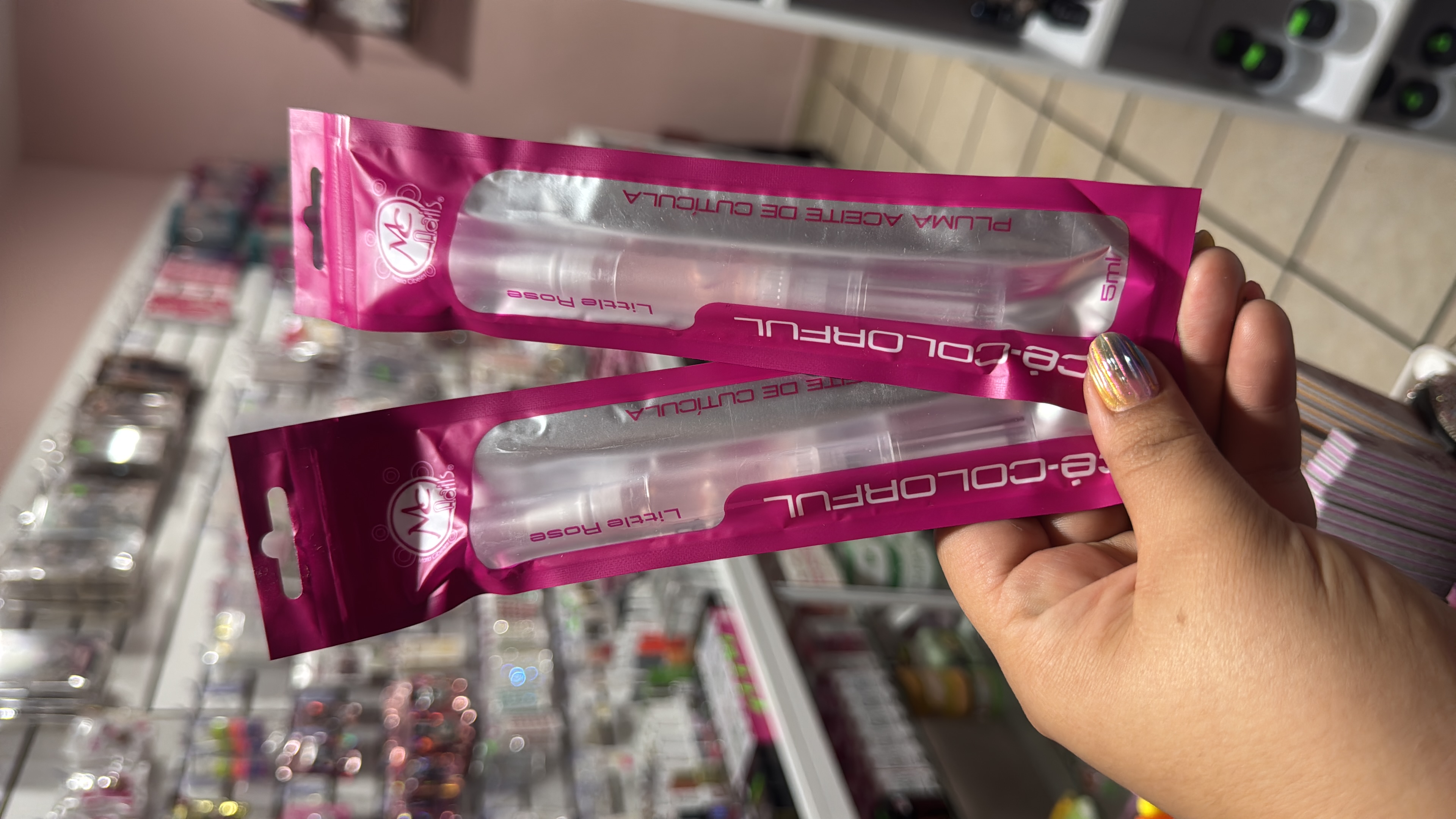 Aceite para cutícula en pluma Little Rose