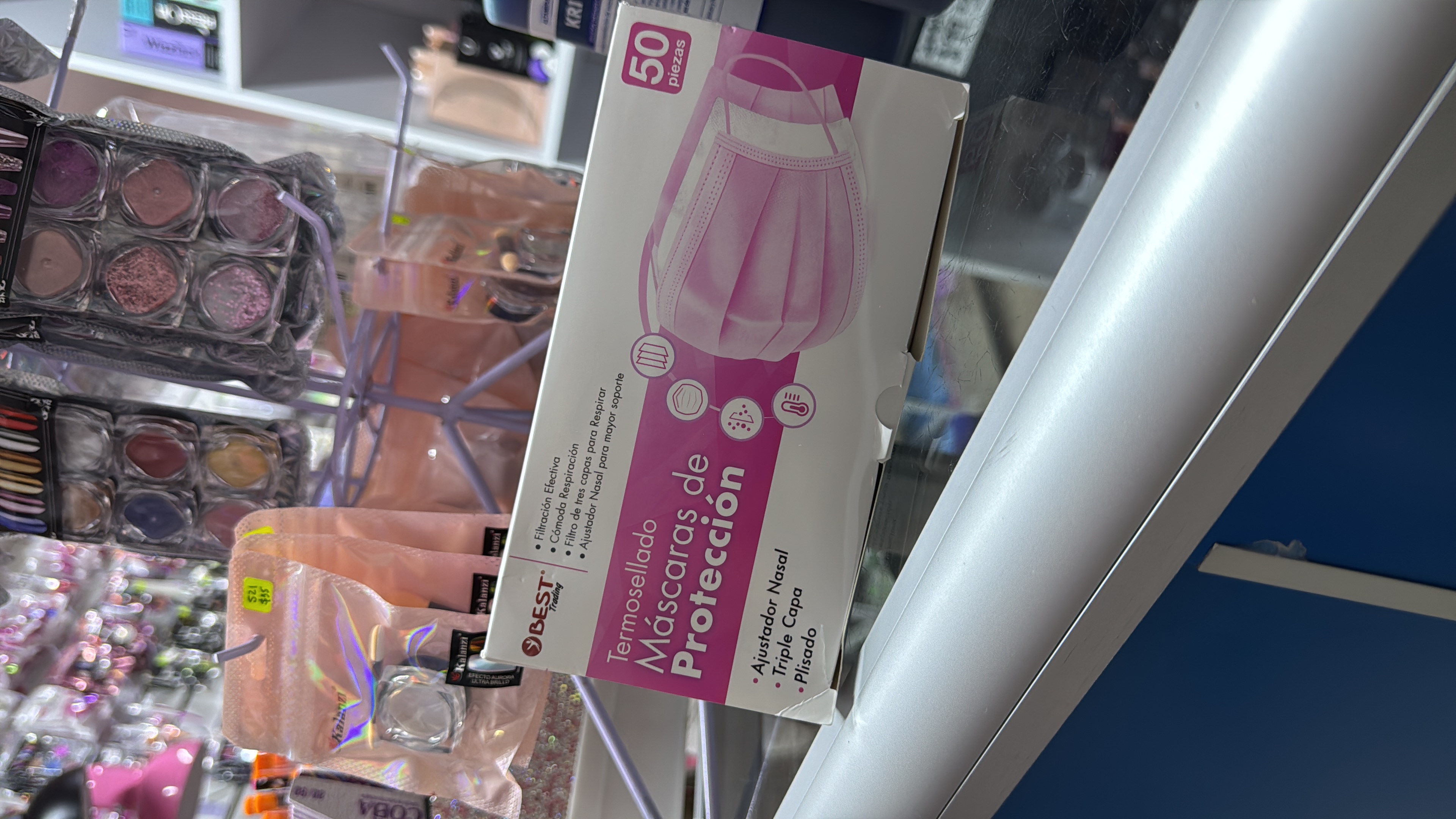Caja Cubrebocas Rosa