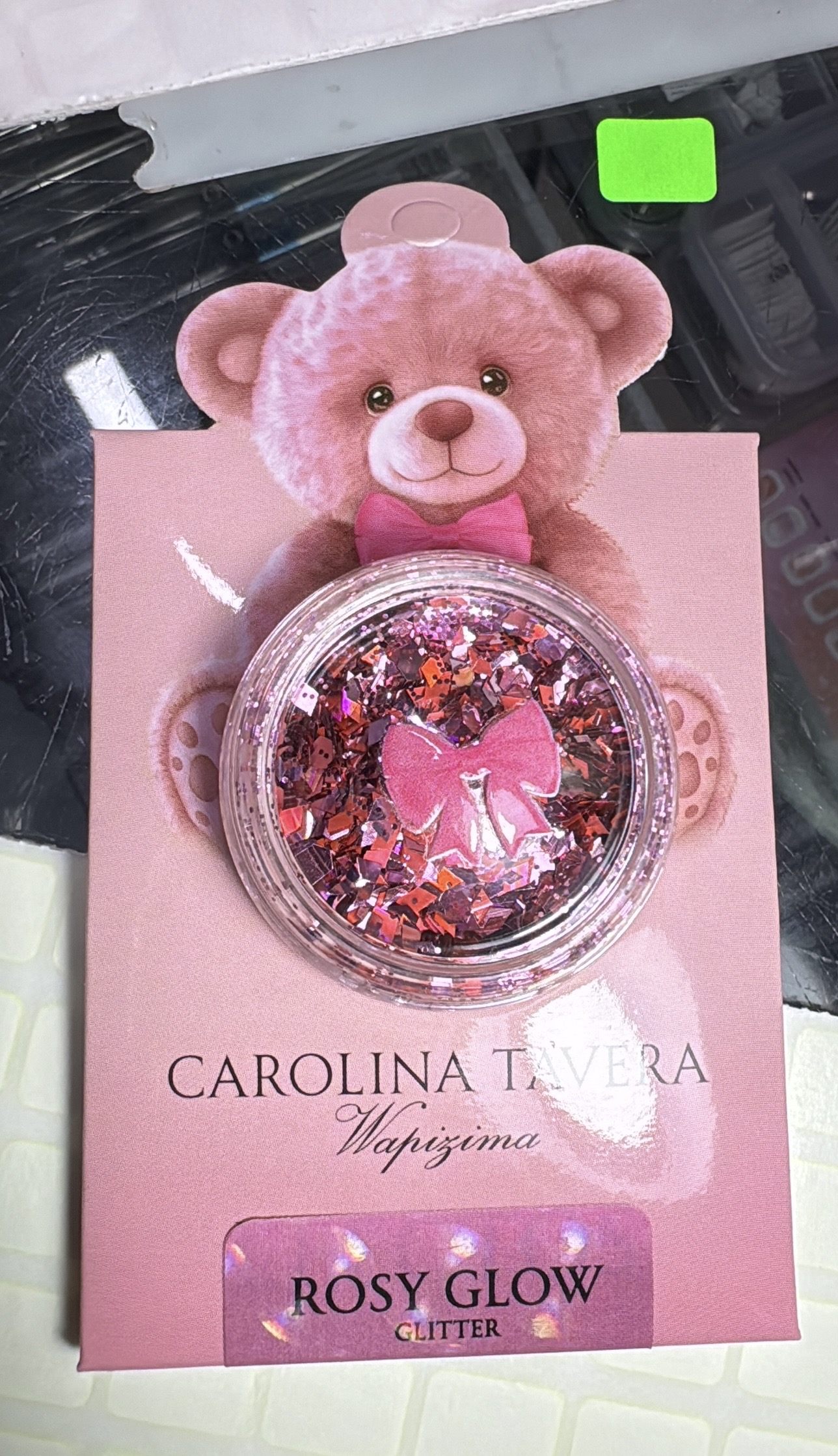 Rosy Glow Glitter Teddy