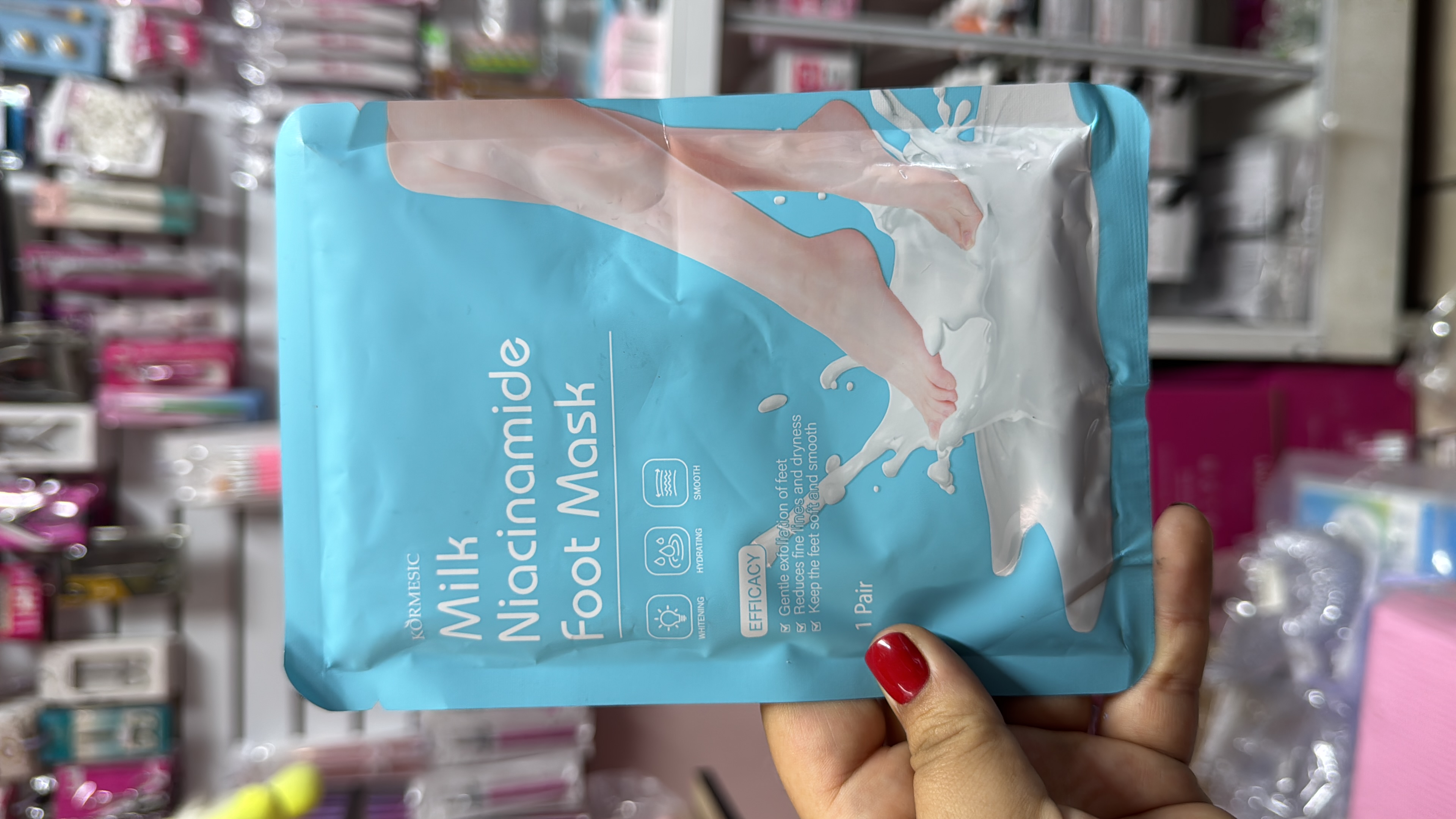 Mascarilla para pie de leche