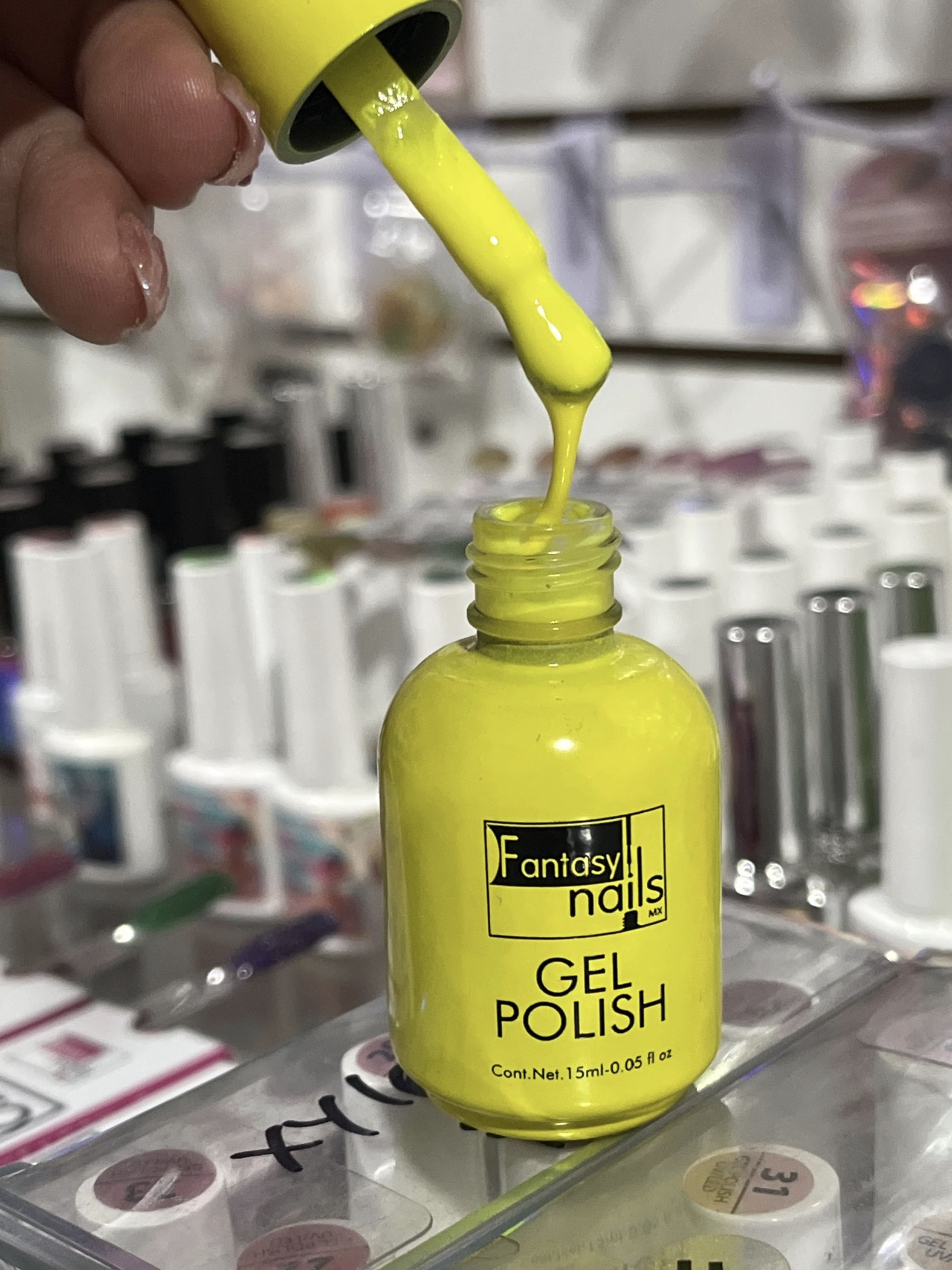 Gel amarillo neon