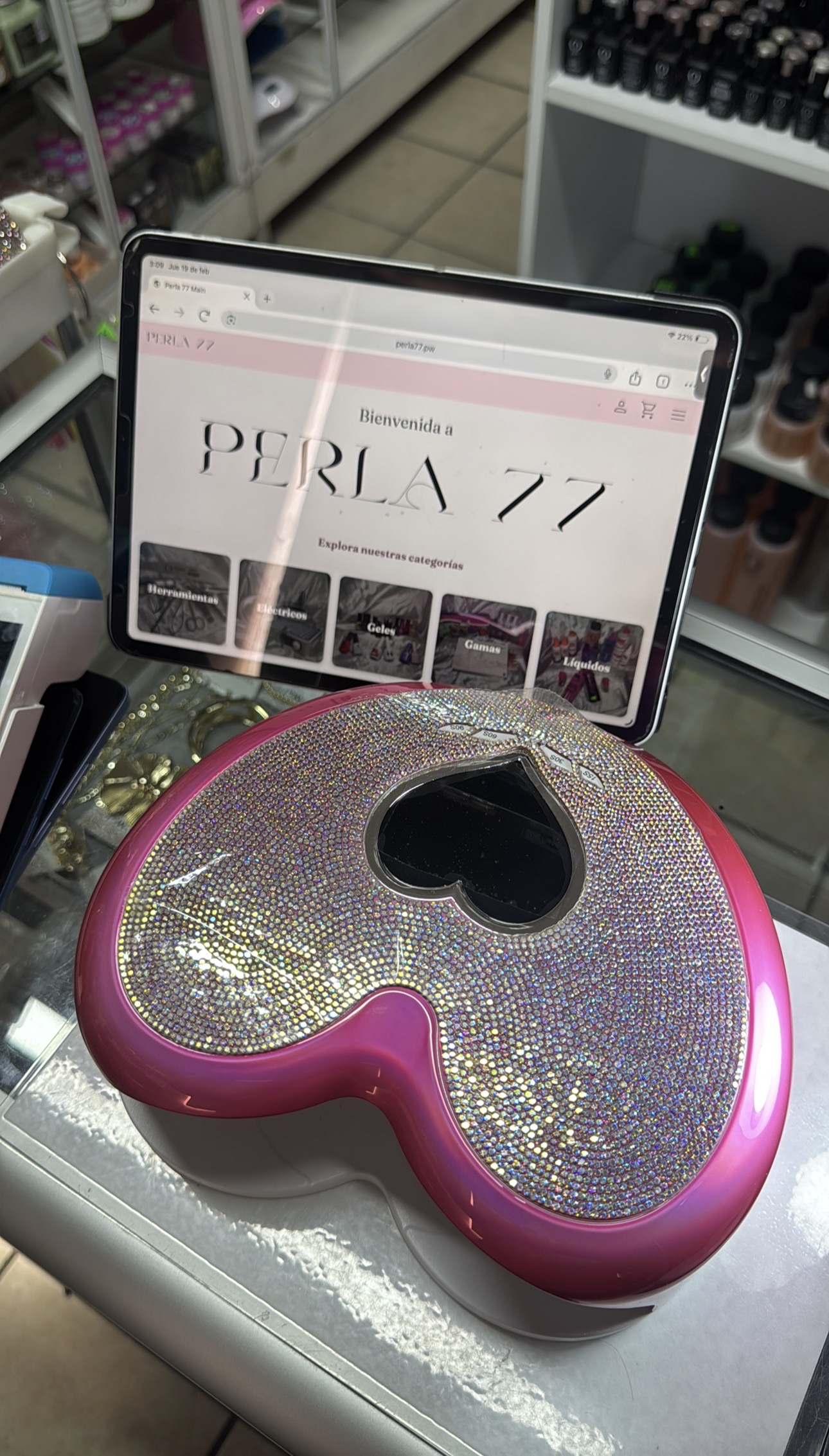 Lámpara Corazón 96 W Pink EL-310