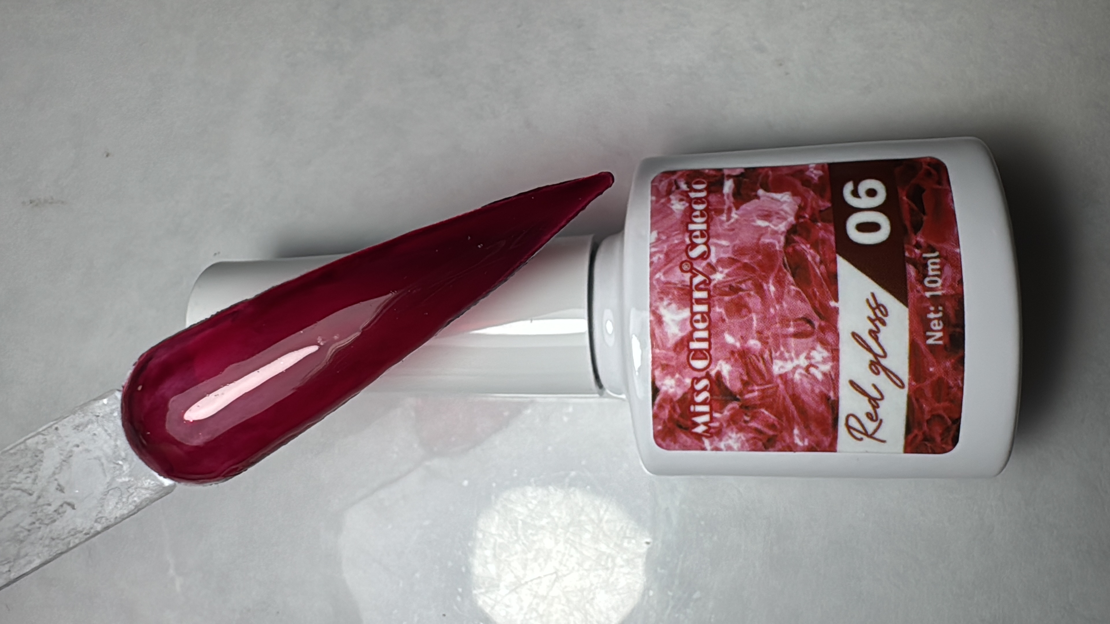 Gel Red Glass Vitral 06