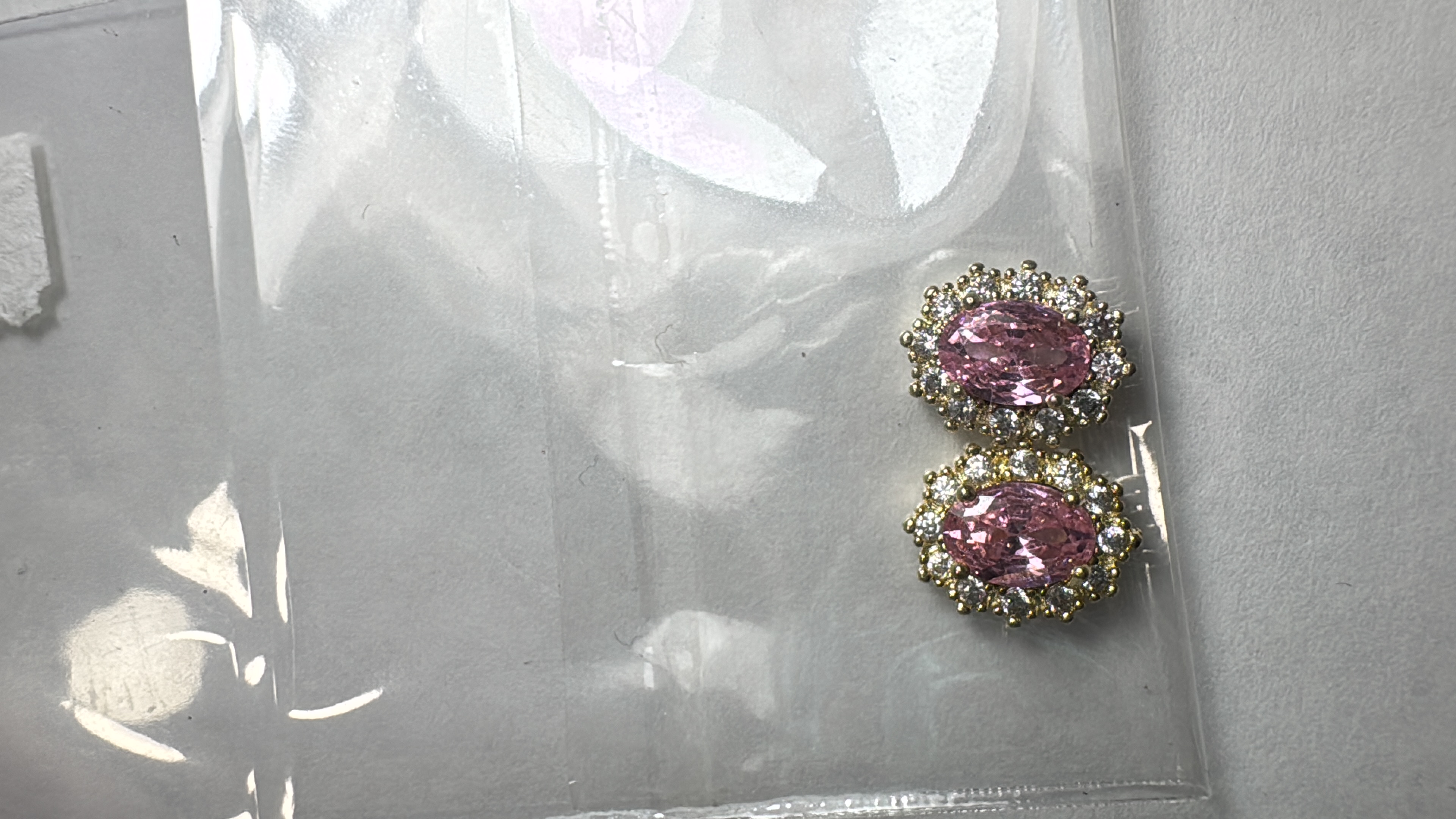 Dijes Gema Rosa Par (58)