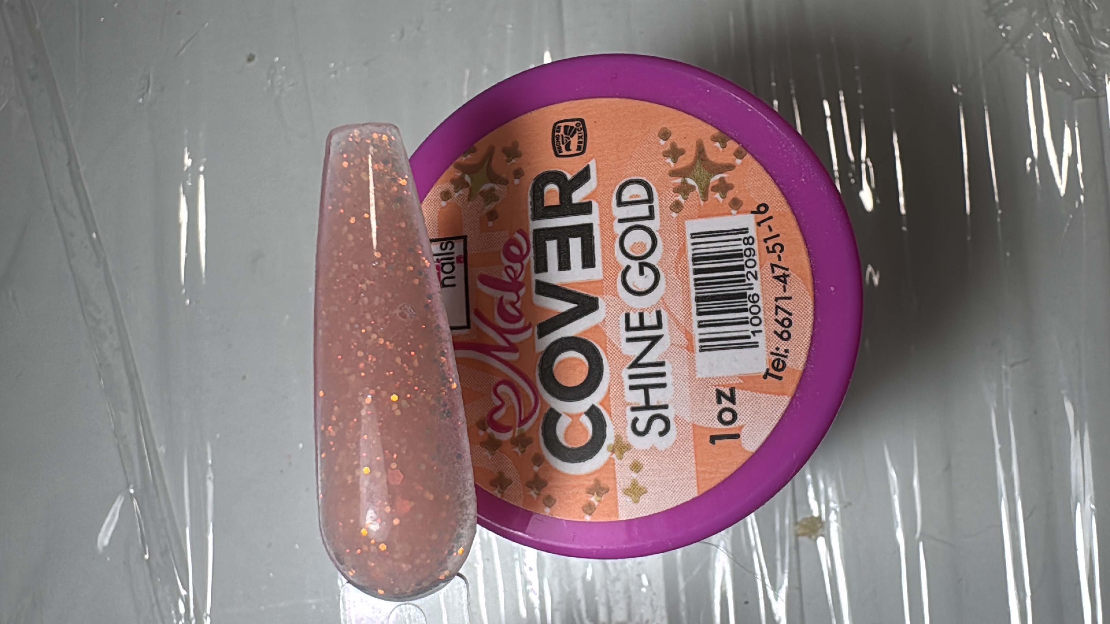 Acrílico Cover Shine Gold 1 oz