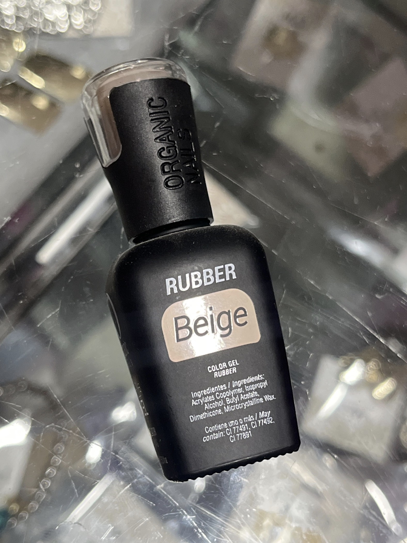 Rubber beige organic