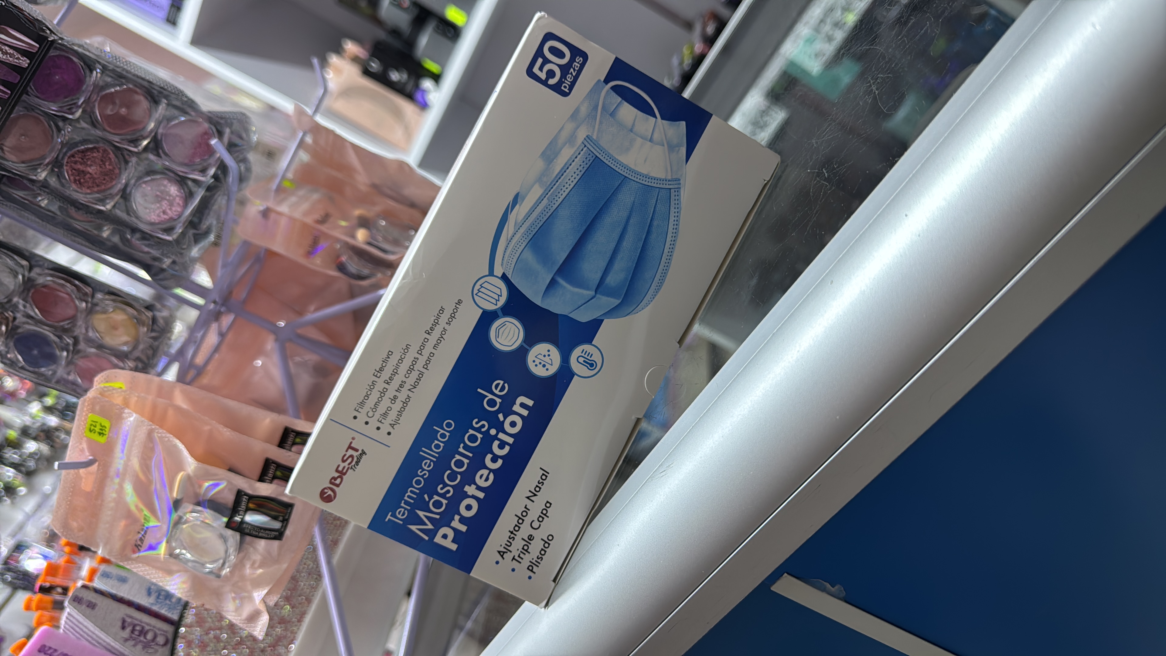 Caja de Cubrebocas Azul