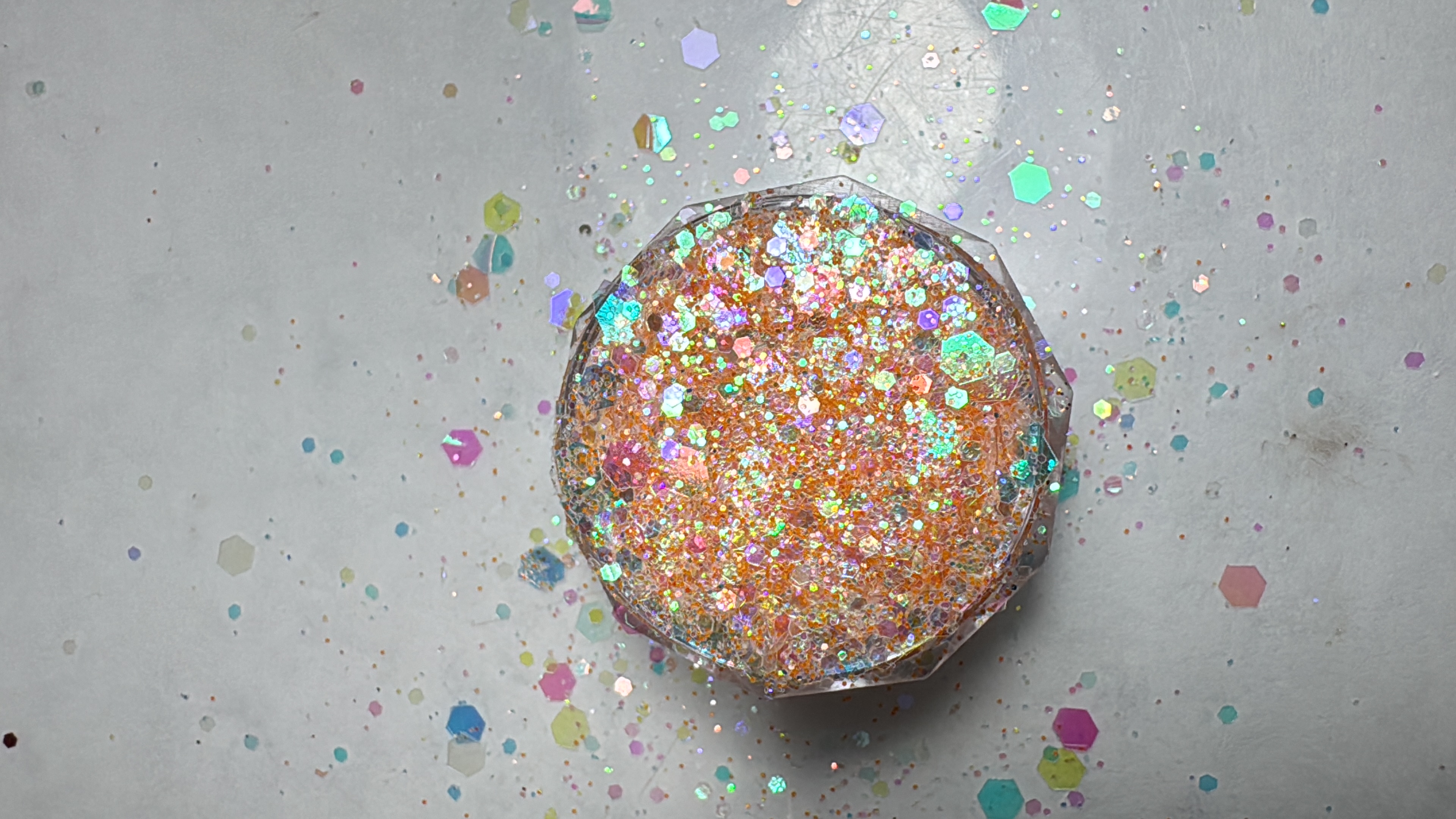 Glitter Naranja Coreano