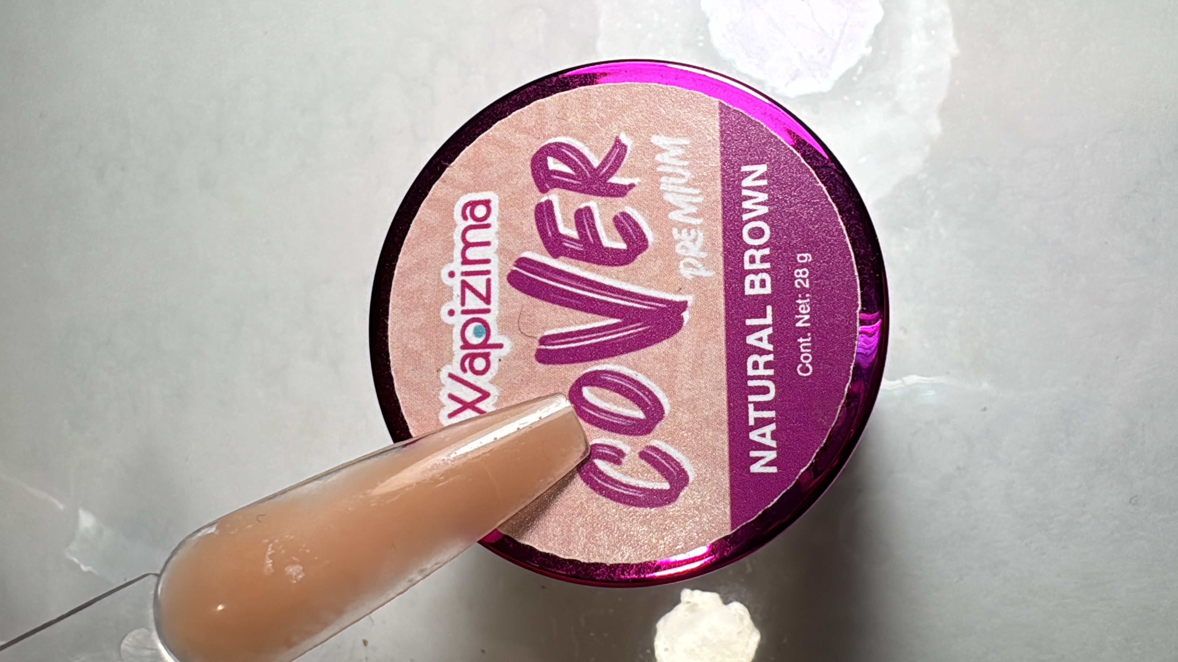 Acrílico Cover Natural Brown 1oz