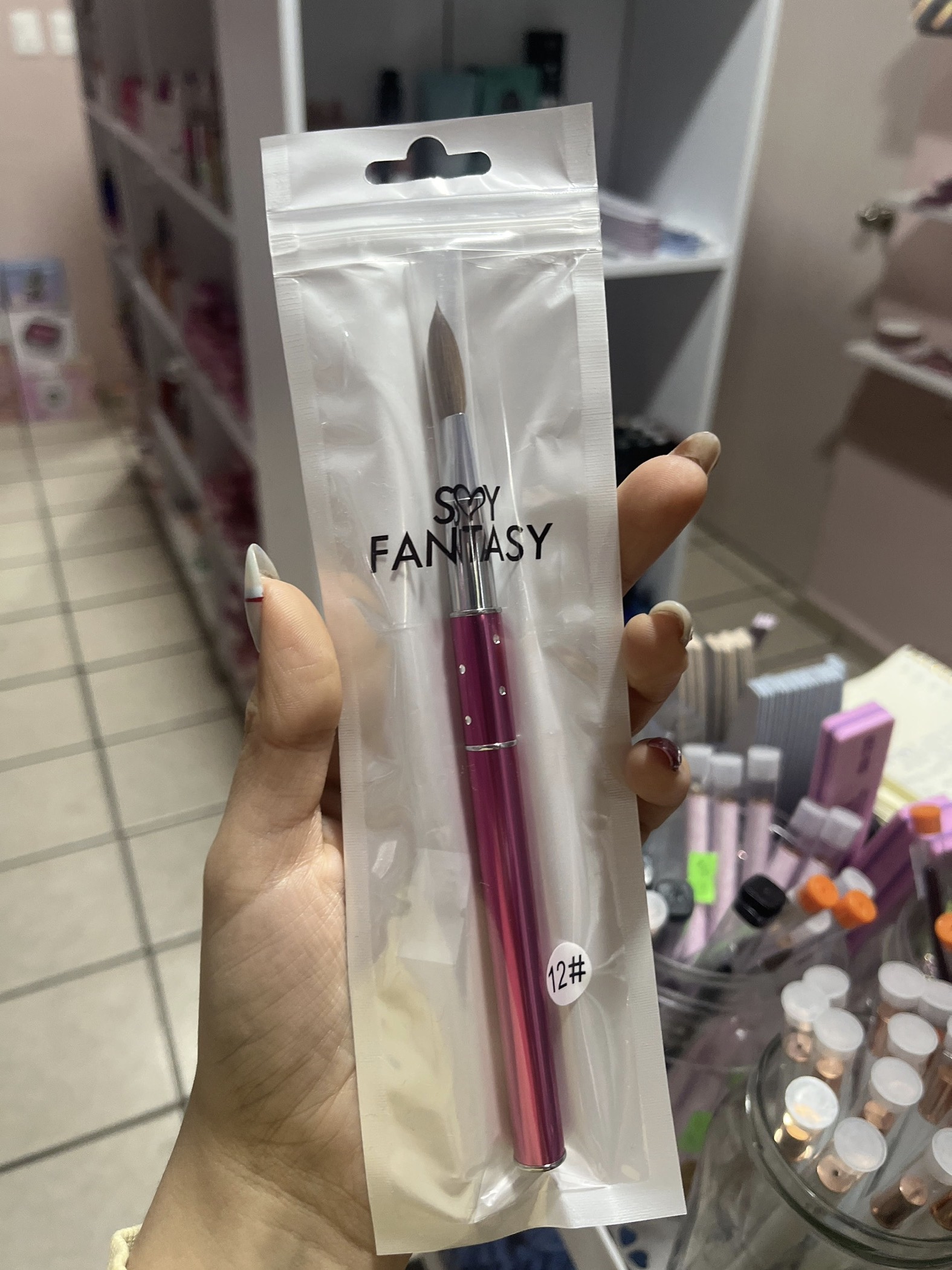 Pincel para acrílico #12