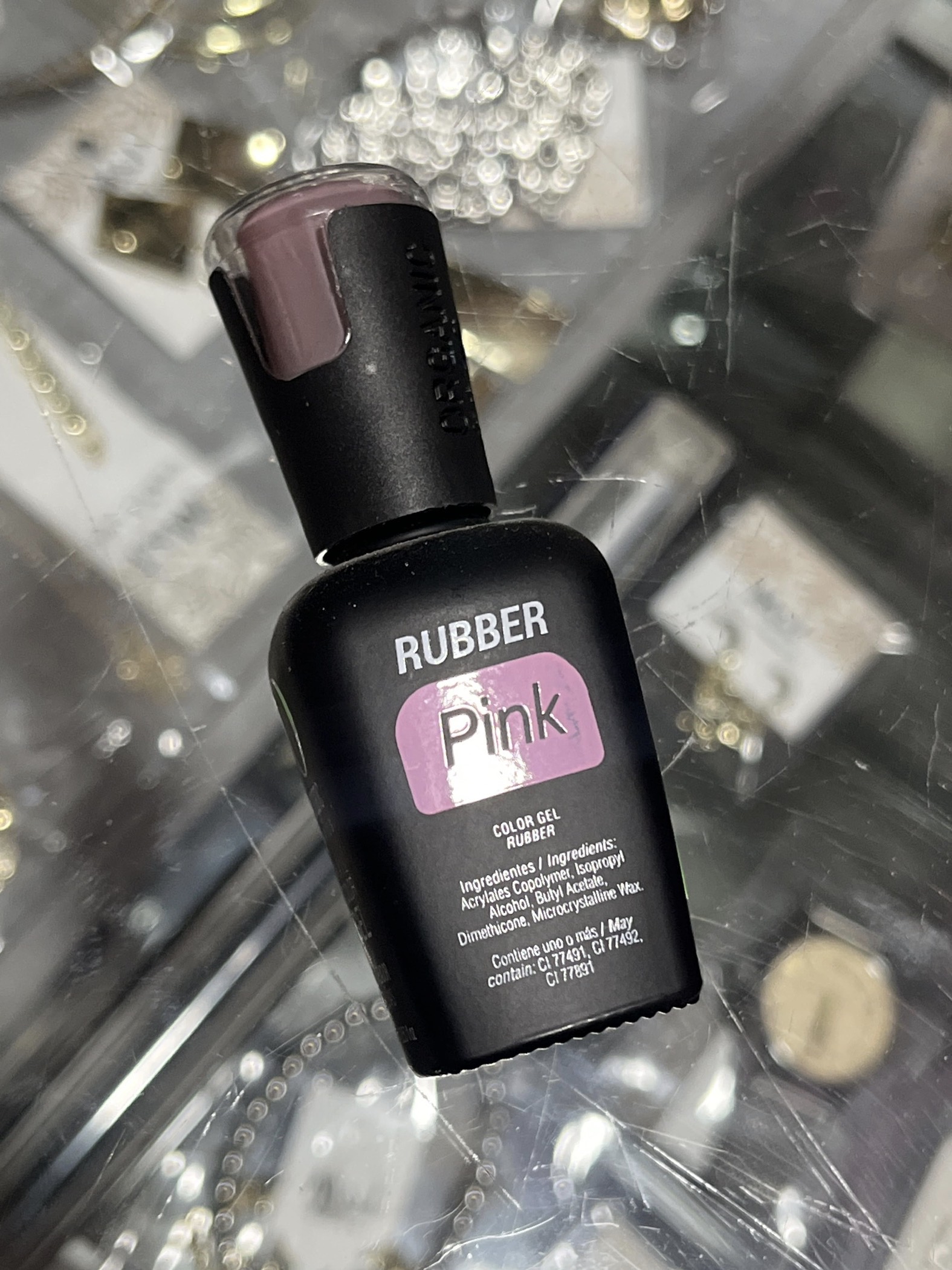 Rubber pink organic