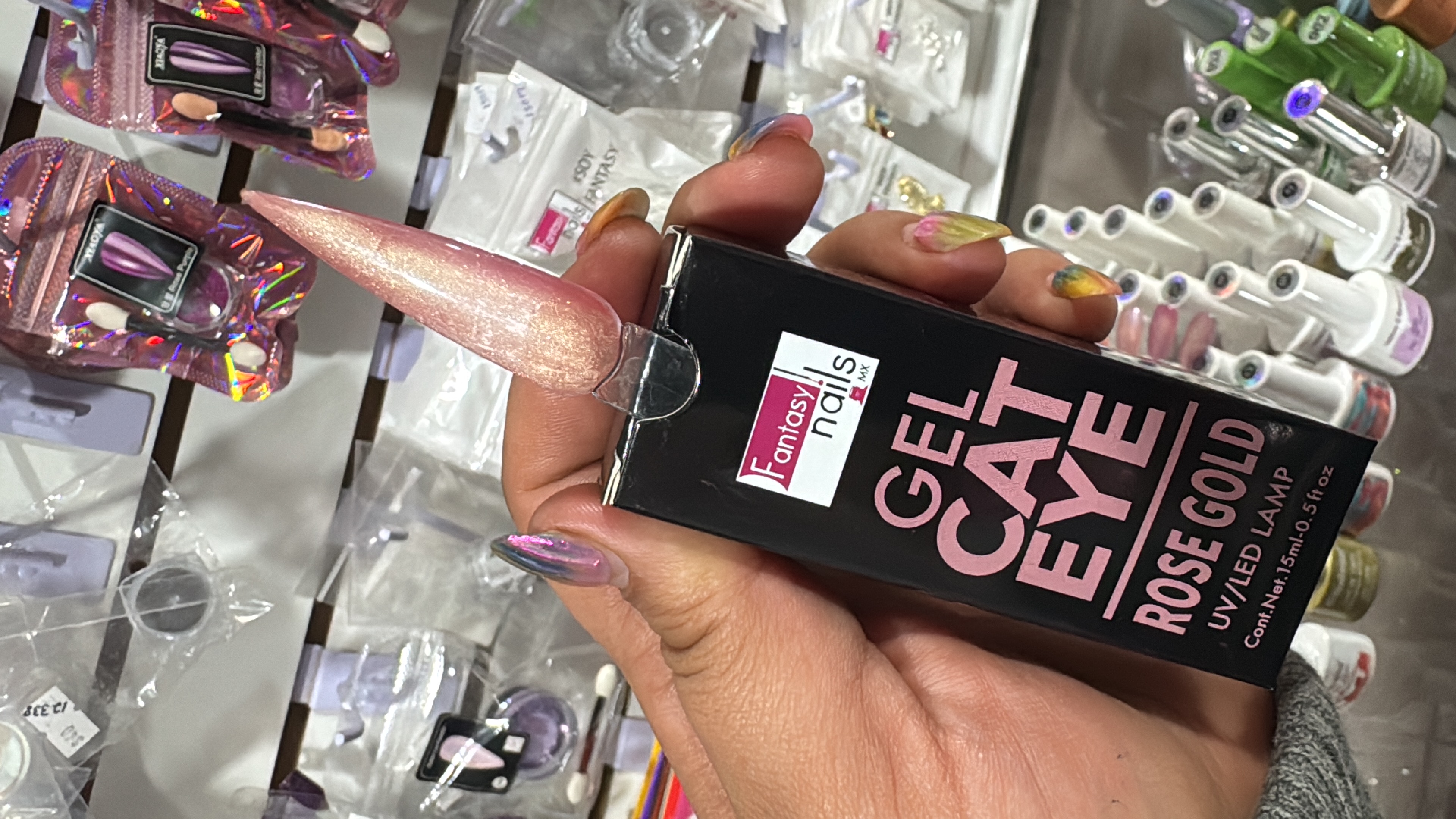 Gel Ojo de gato Rose Gold