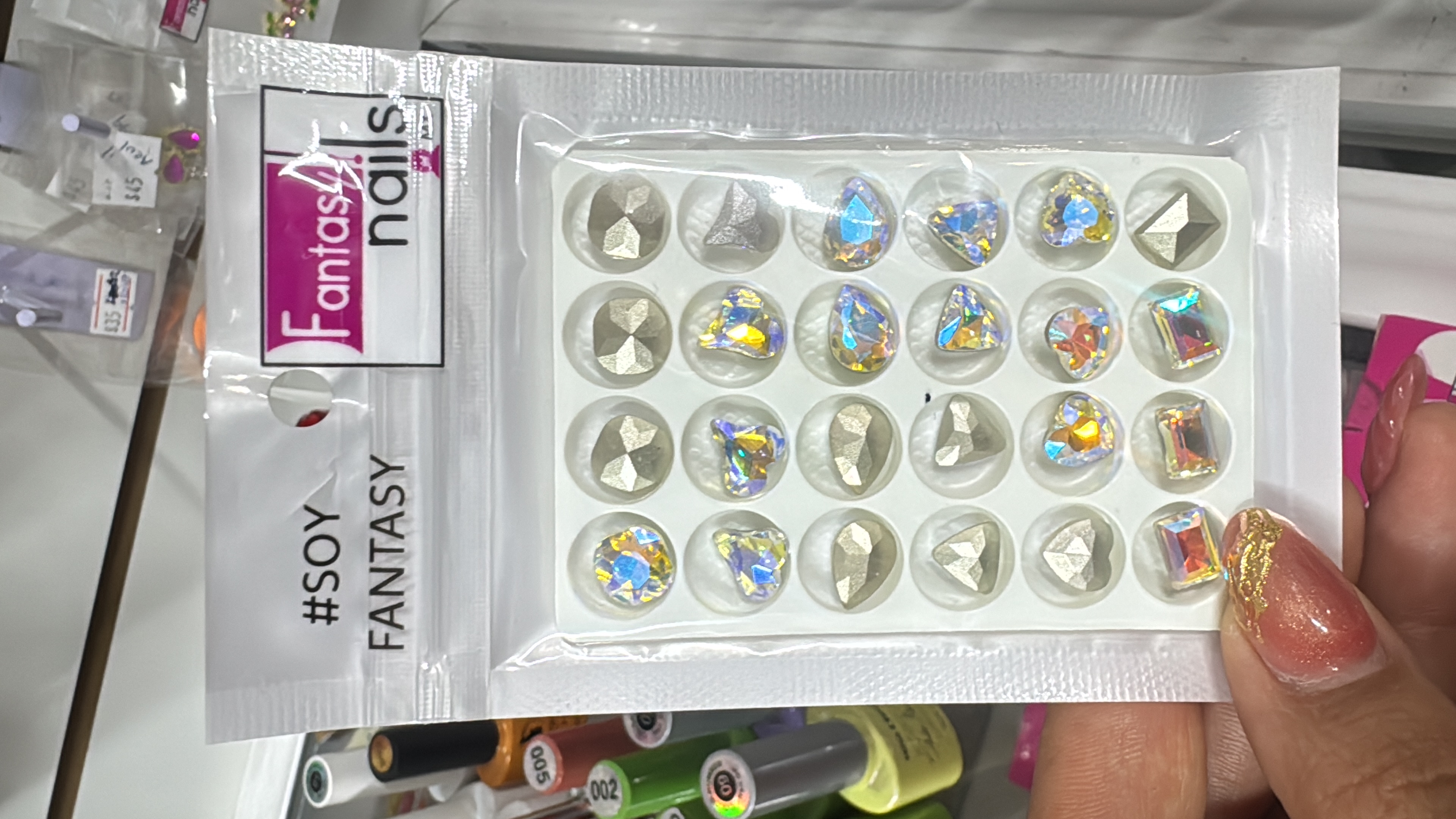 Cartera de cristal de incrustación Tornasol (91160)