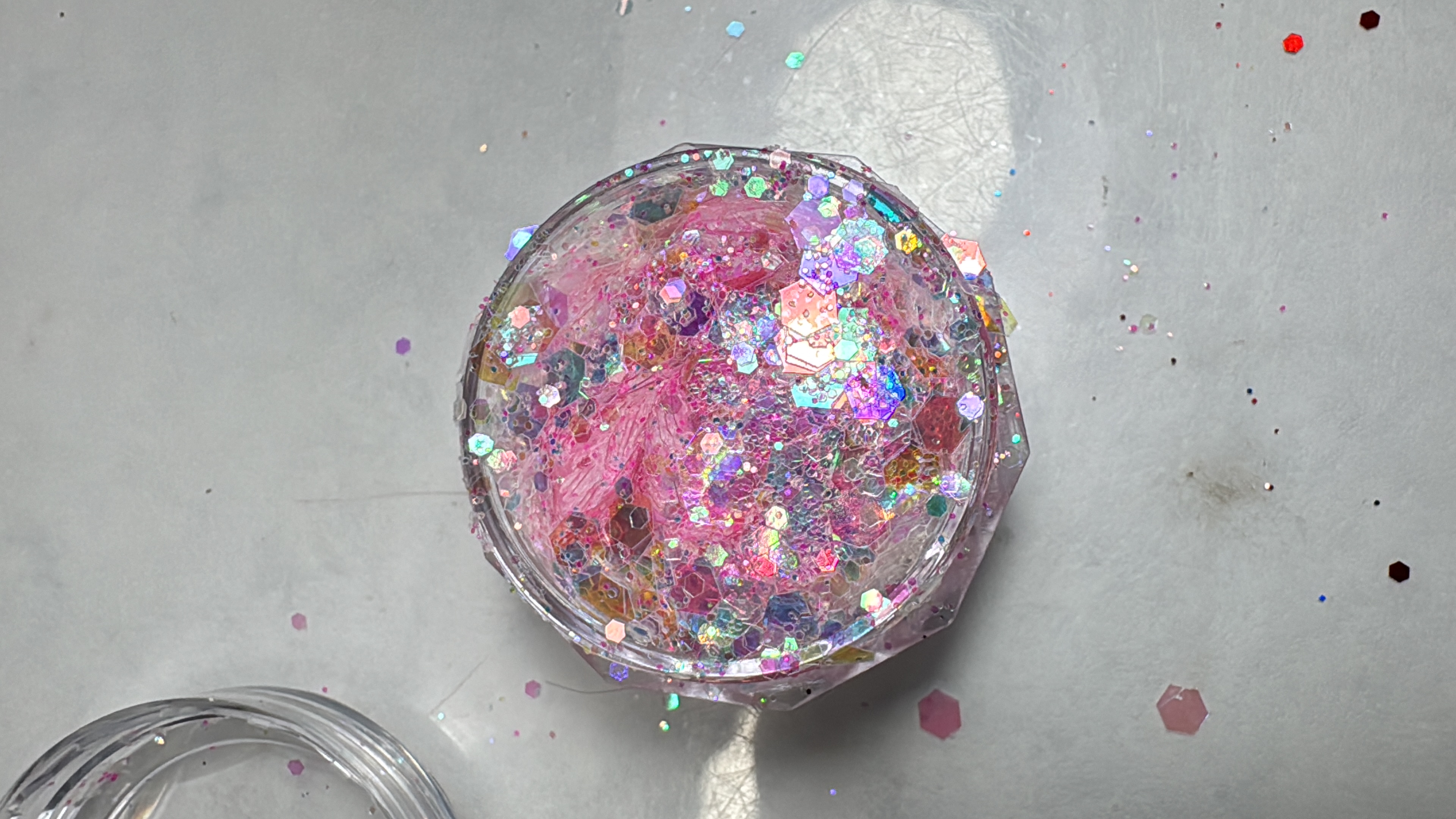 Glitter Coreano Rosa Pastel