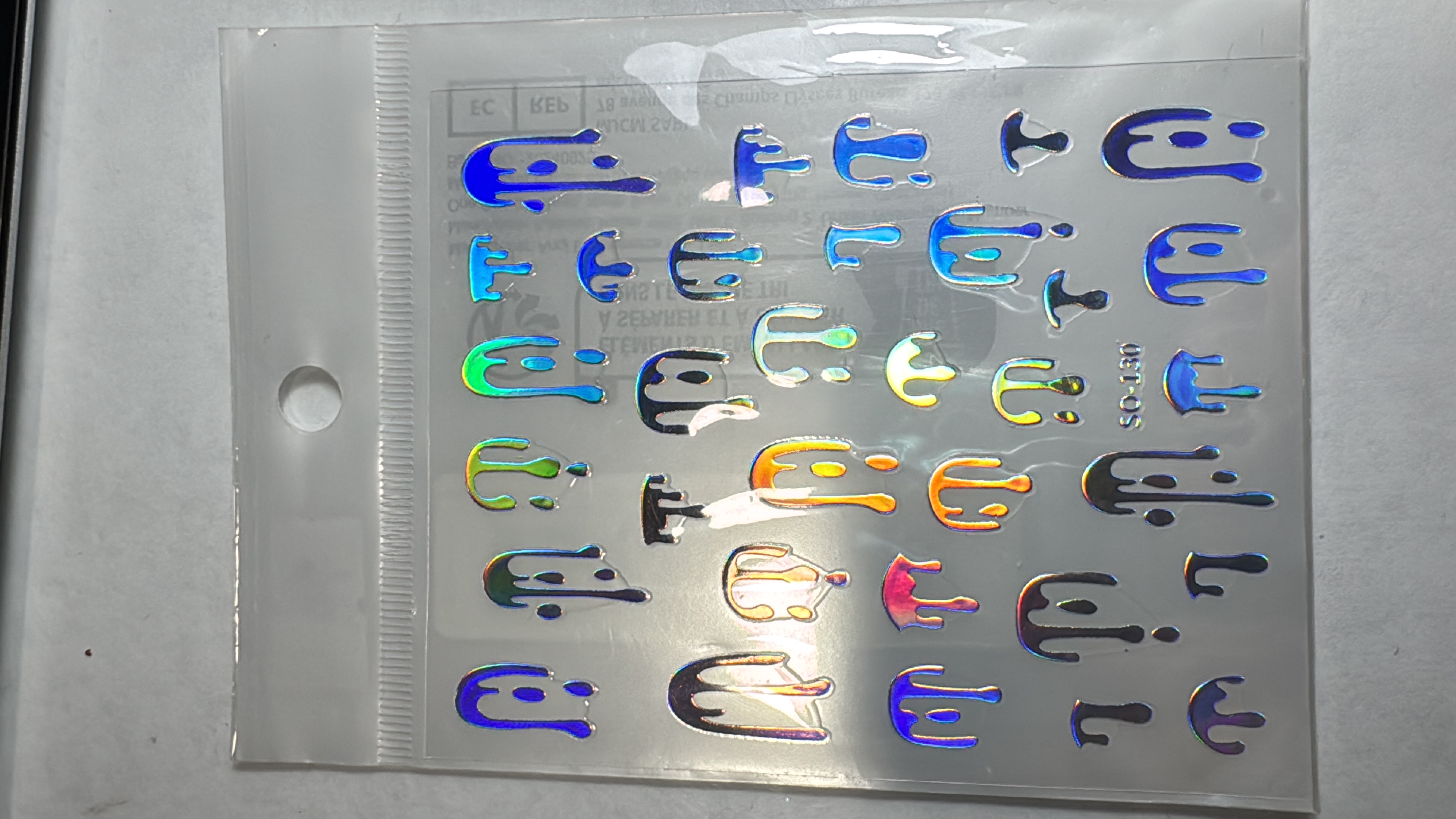 Sticker SO 130 plata