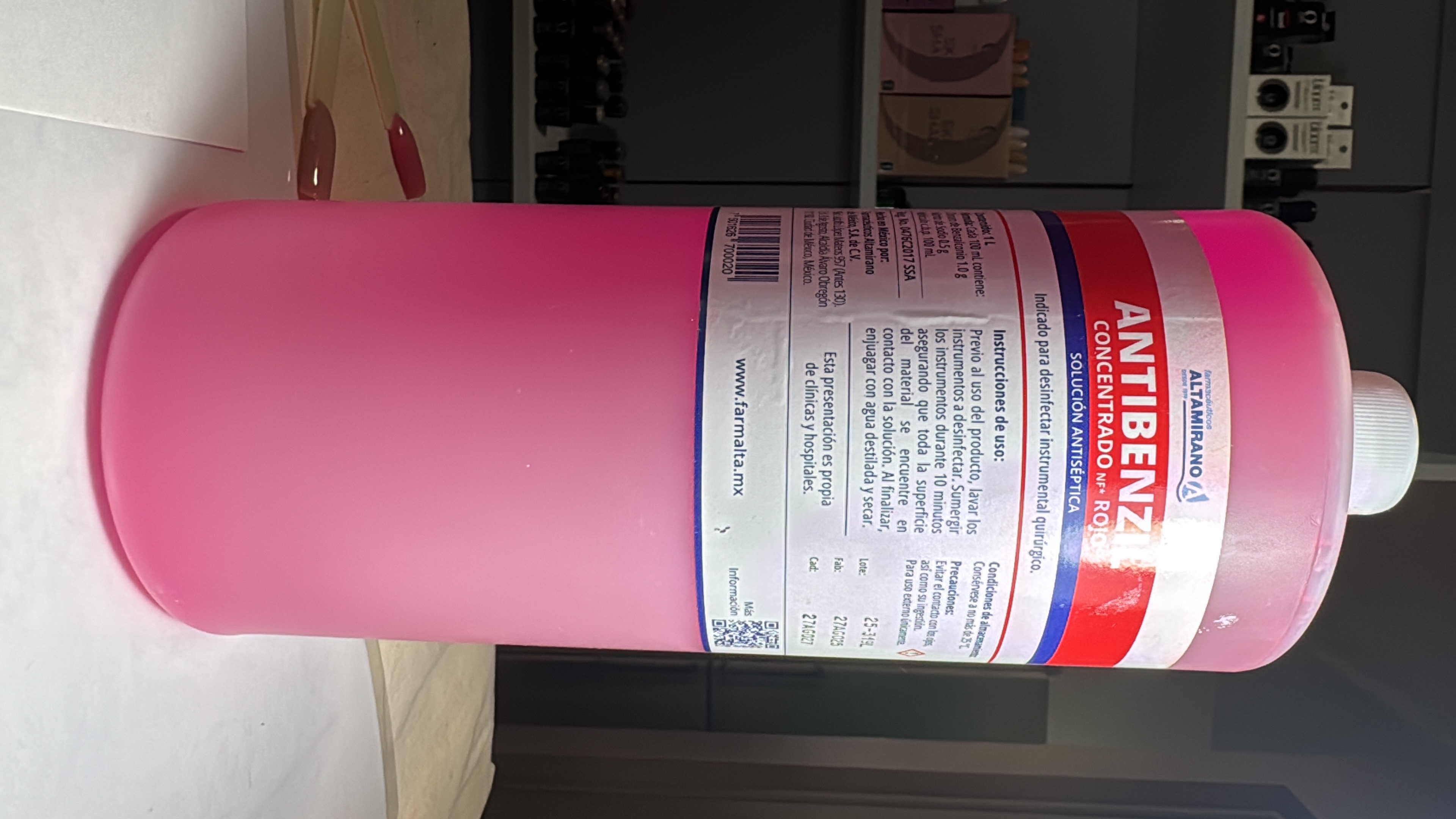 Antibenzil Concentrado Rojo 1L