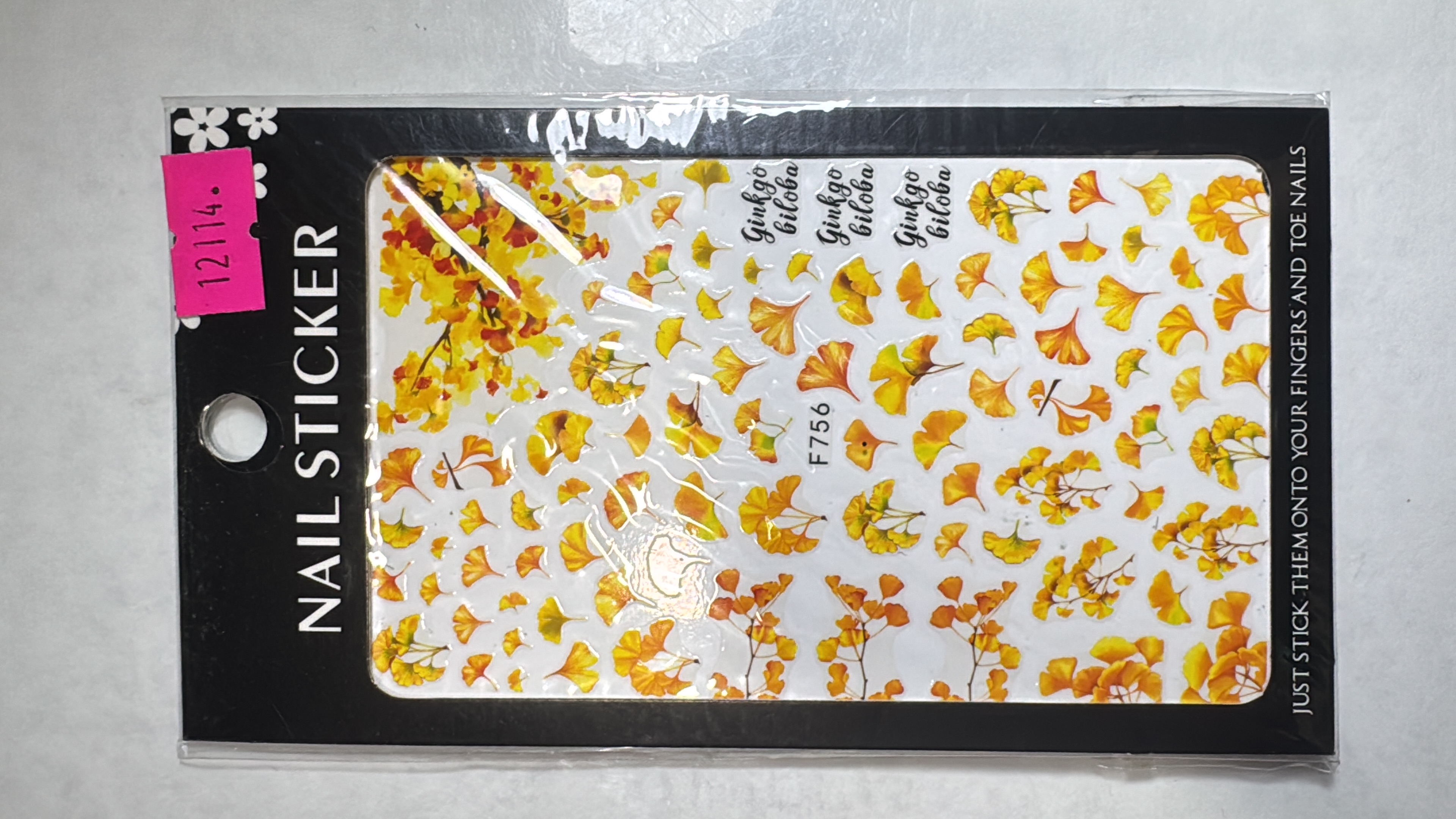 Sticker Hoja Amarillo F756