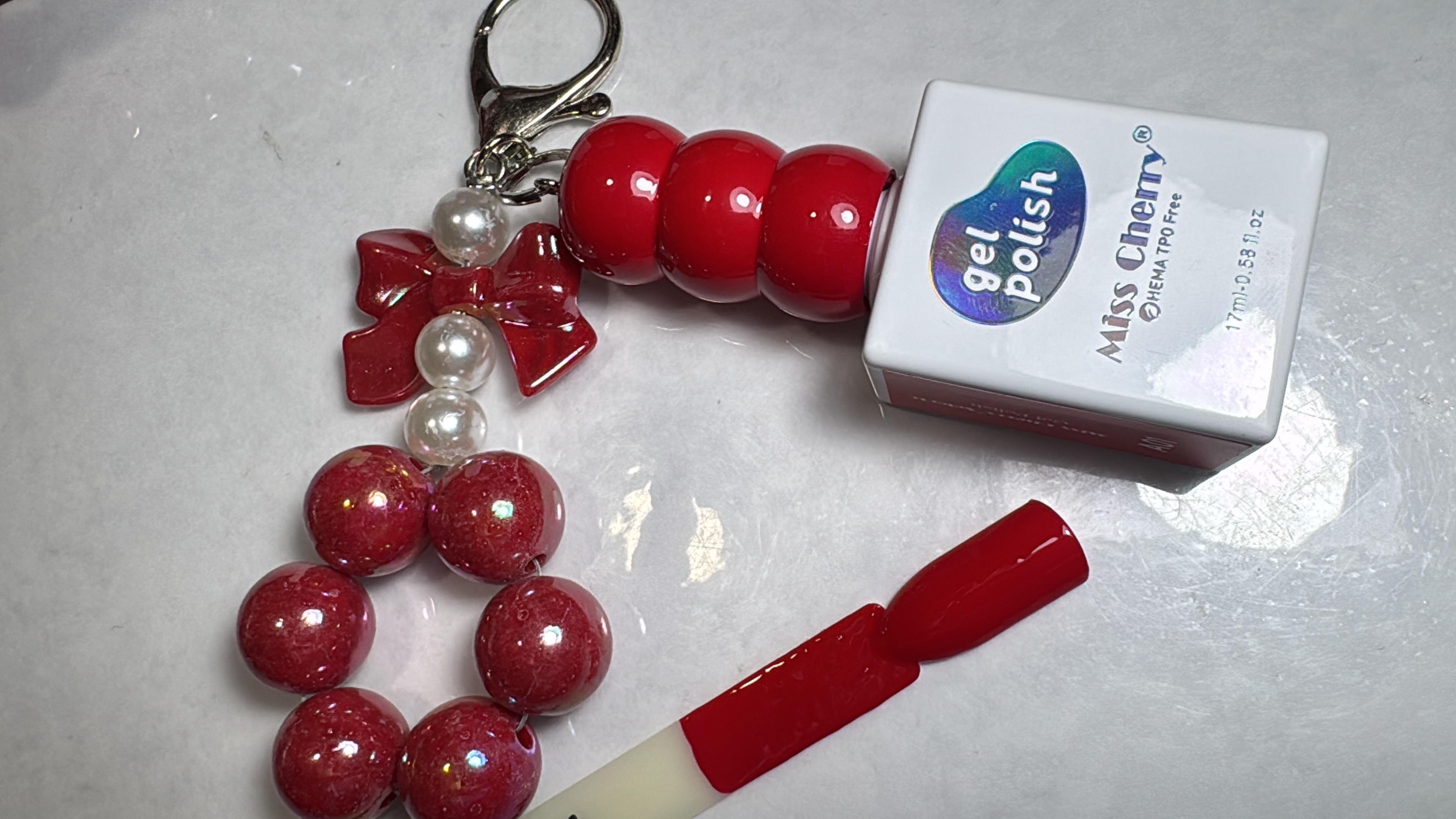 Gel Miss Cherry A01 Rojo