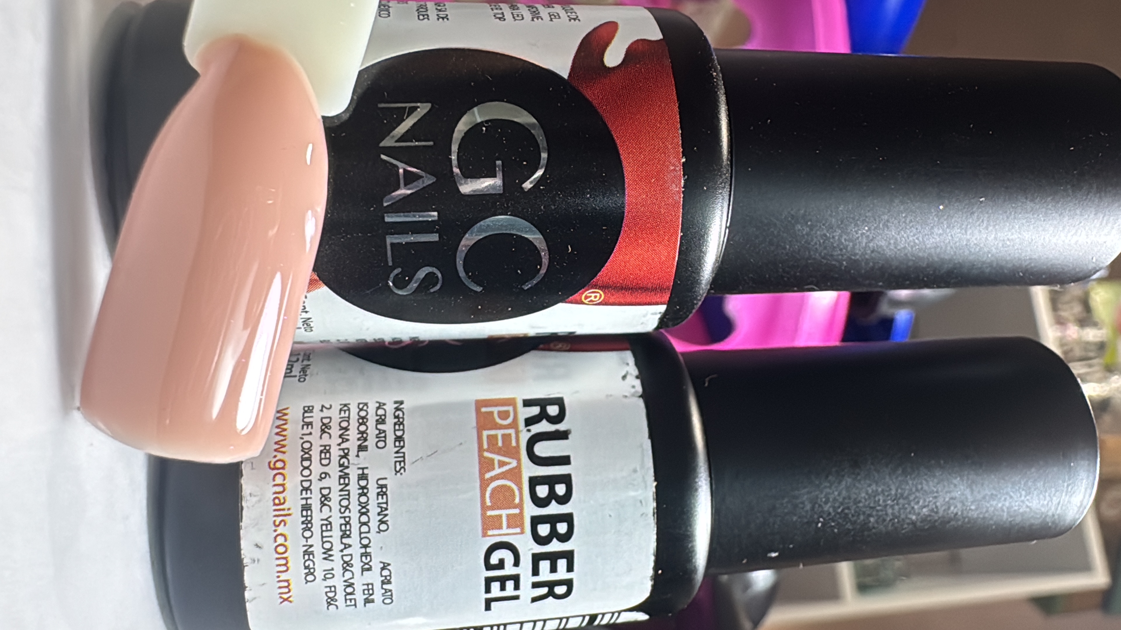 Rubber Gel Peach 12ml