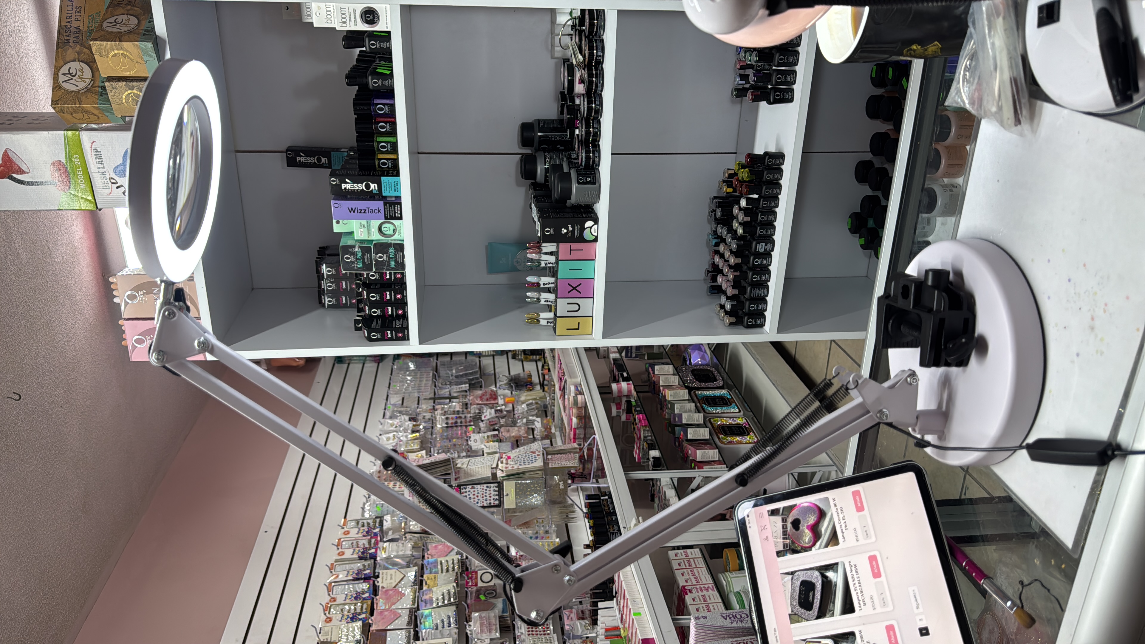 Lámpara con lupa Blanca 5X