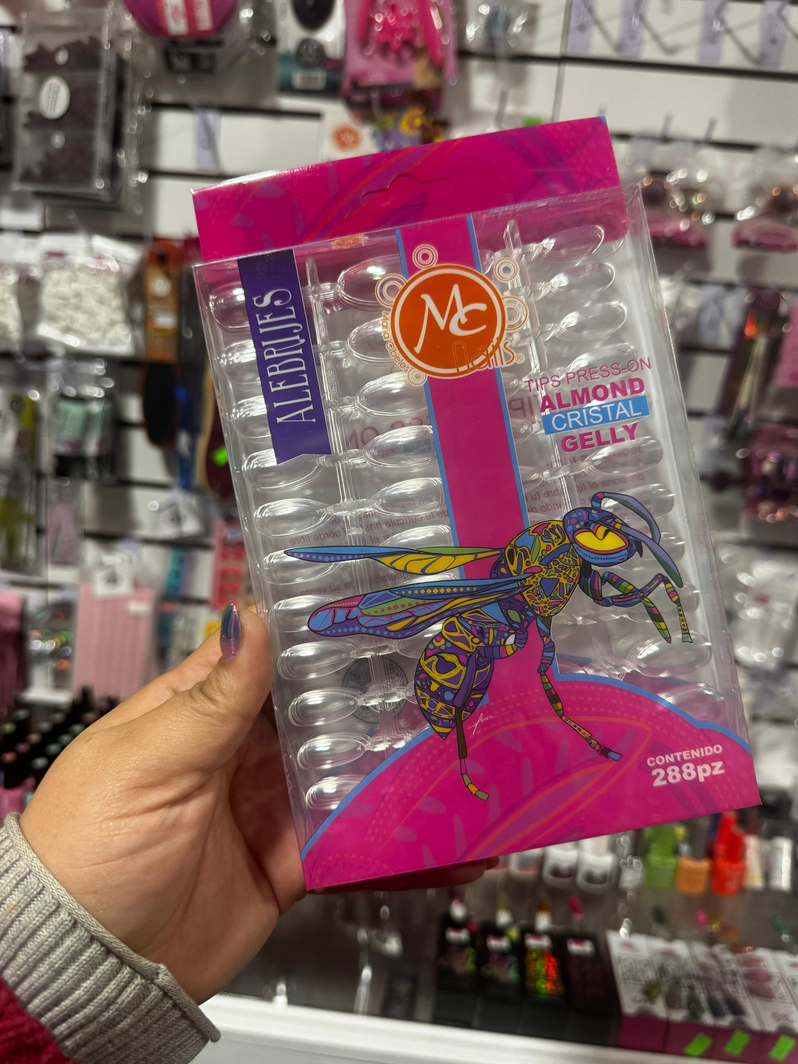 Tips Press On Almond Cristal