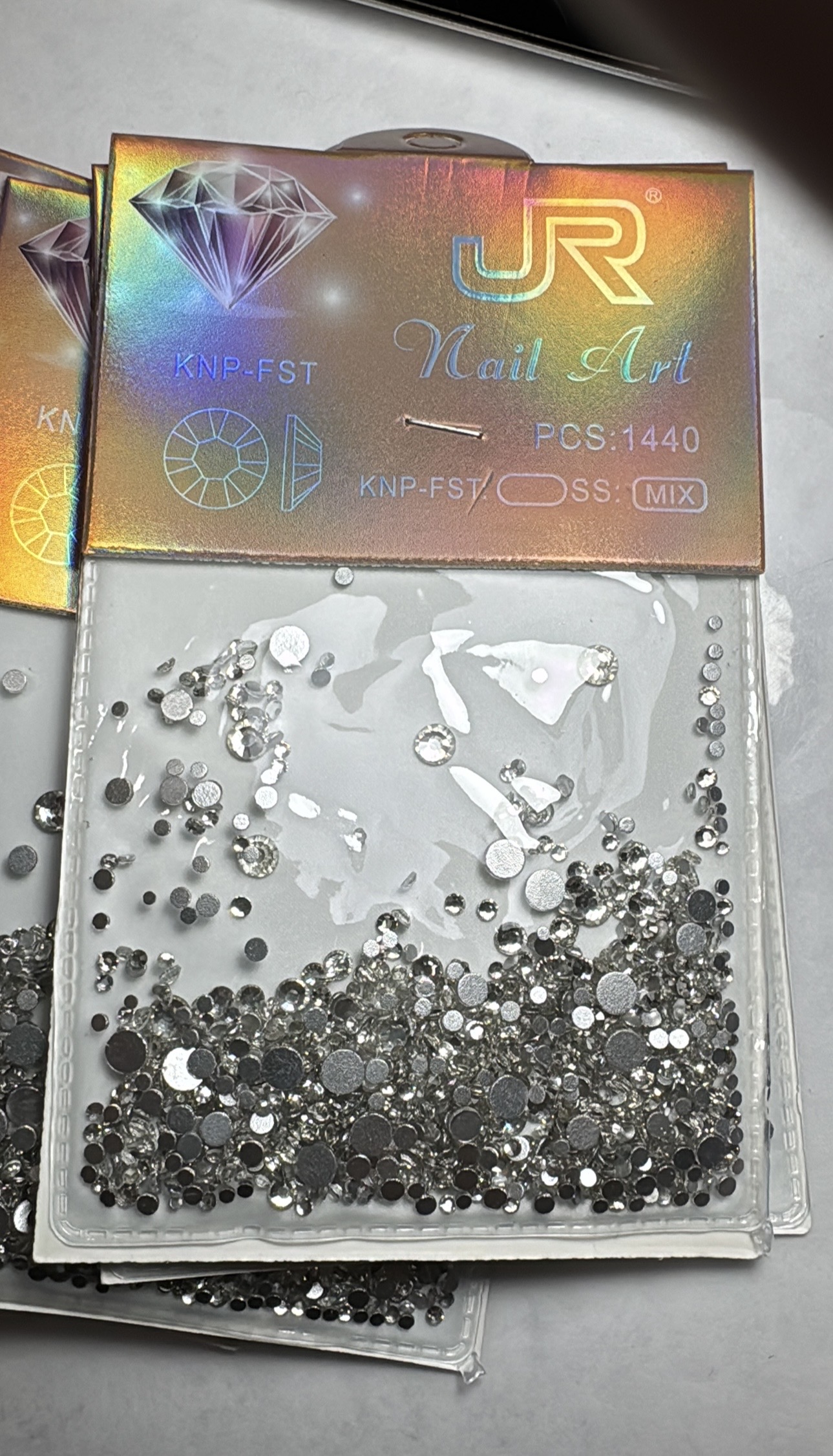 Cartera Cristal Plata Mix (266)