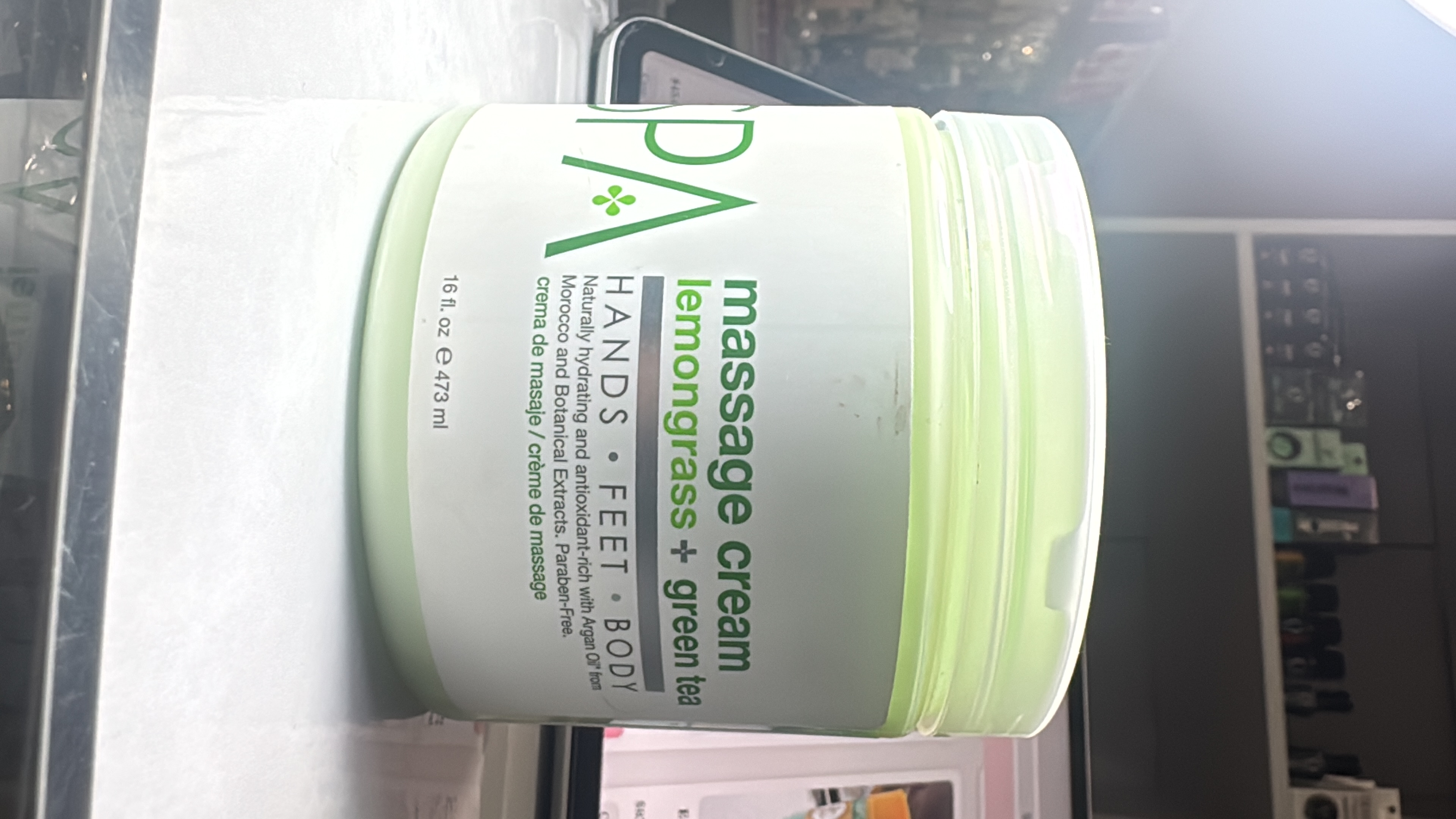 Crema para Masaje Lemongrass + Green Tea