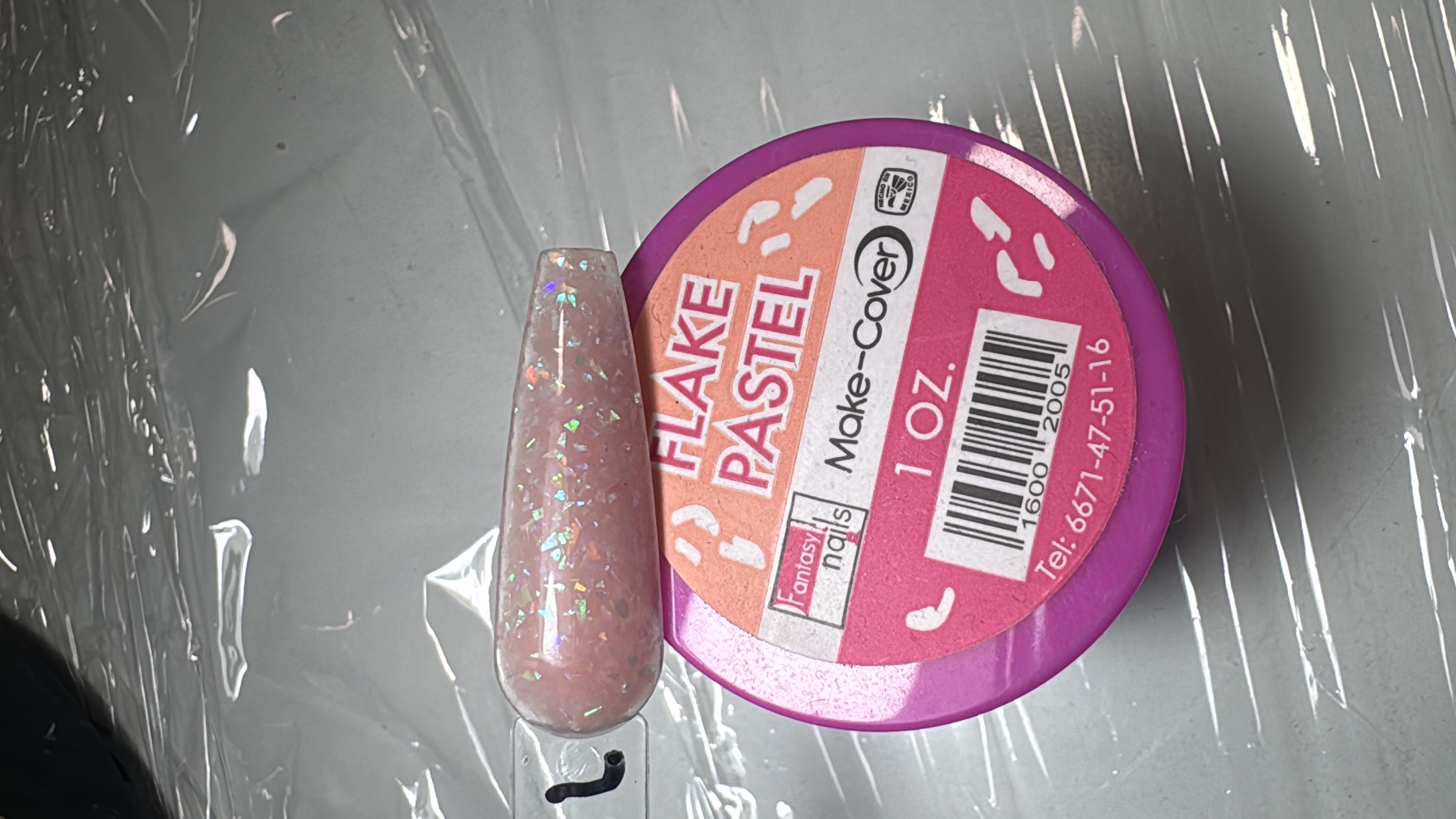 Acrílico Flake Pastel 1 oz