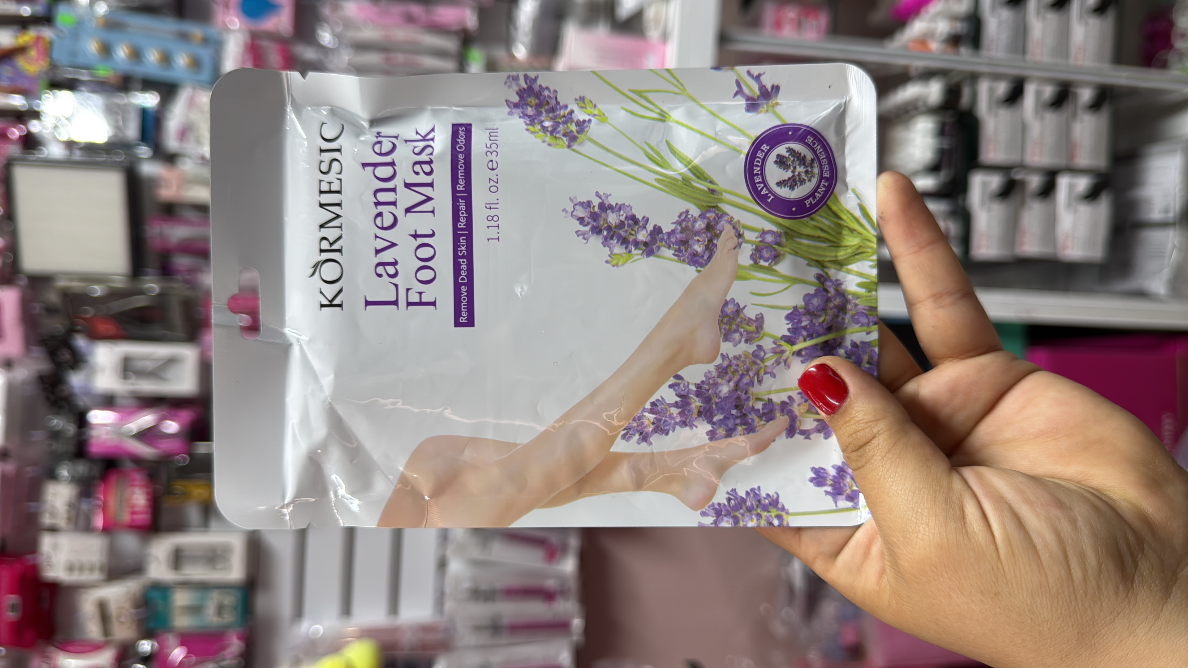 Mascarilla para pie lavanda