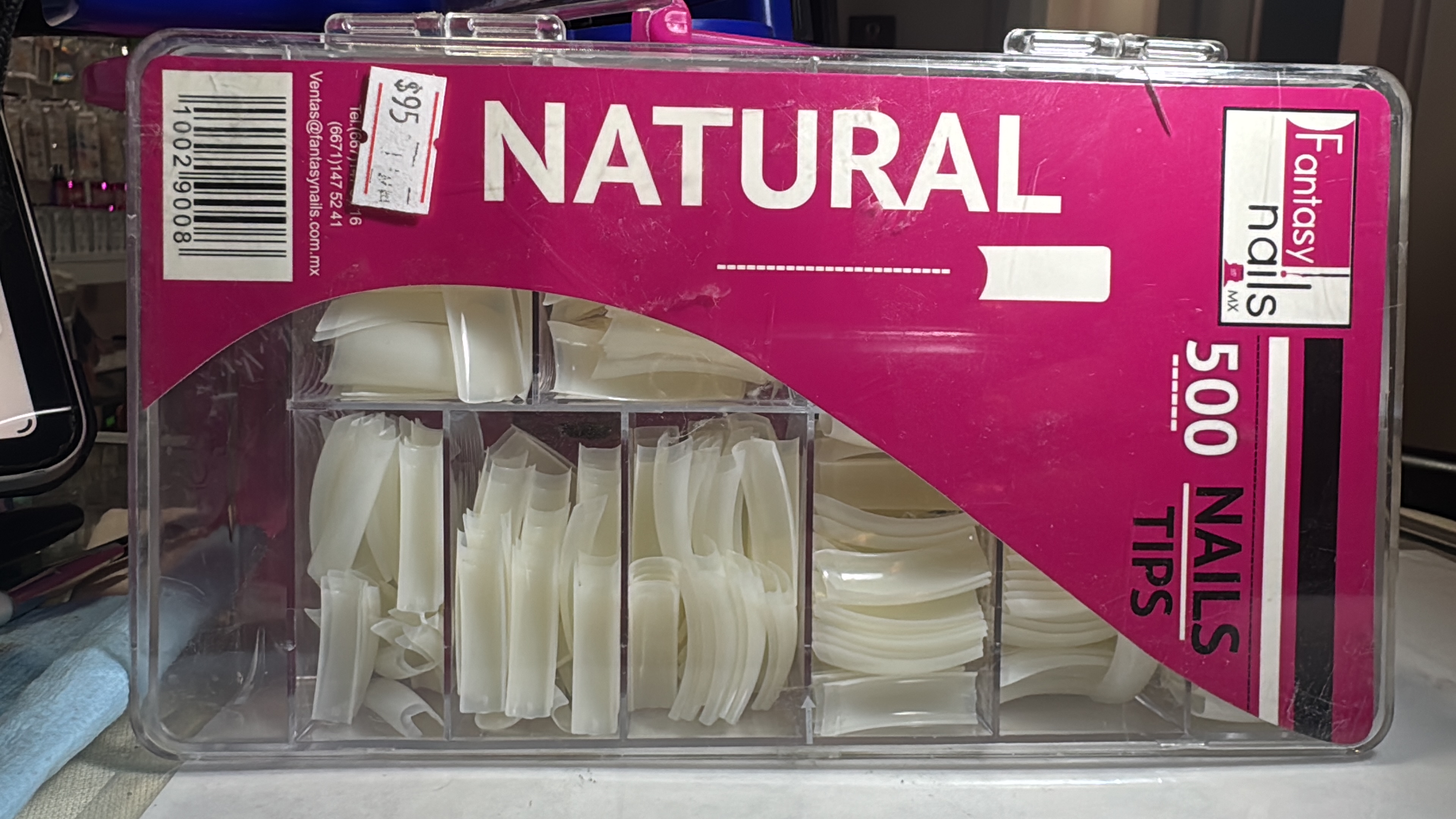 Tip Cuadrado Natural 500 pzas