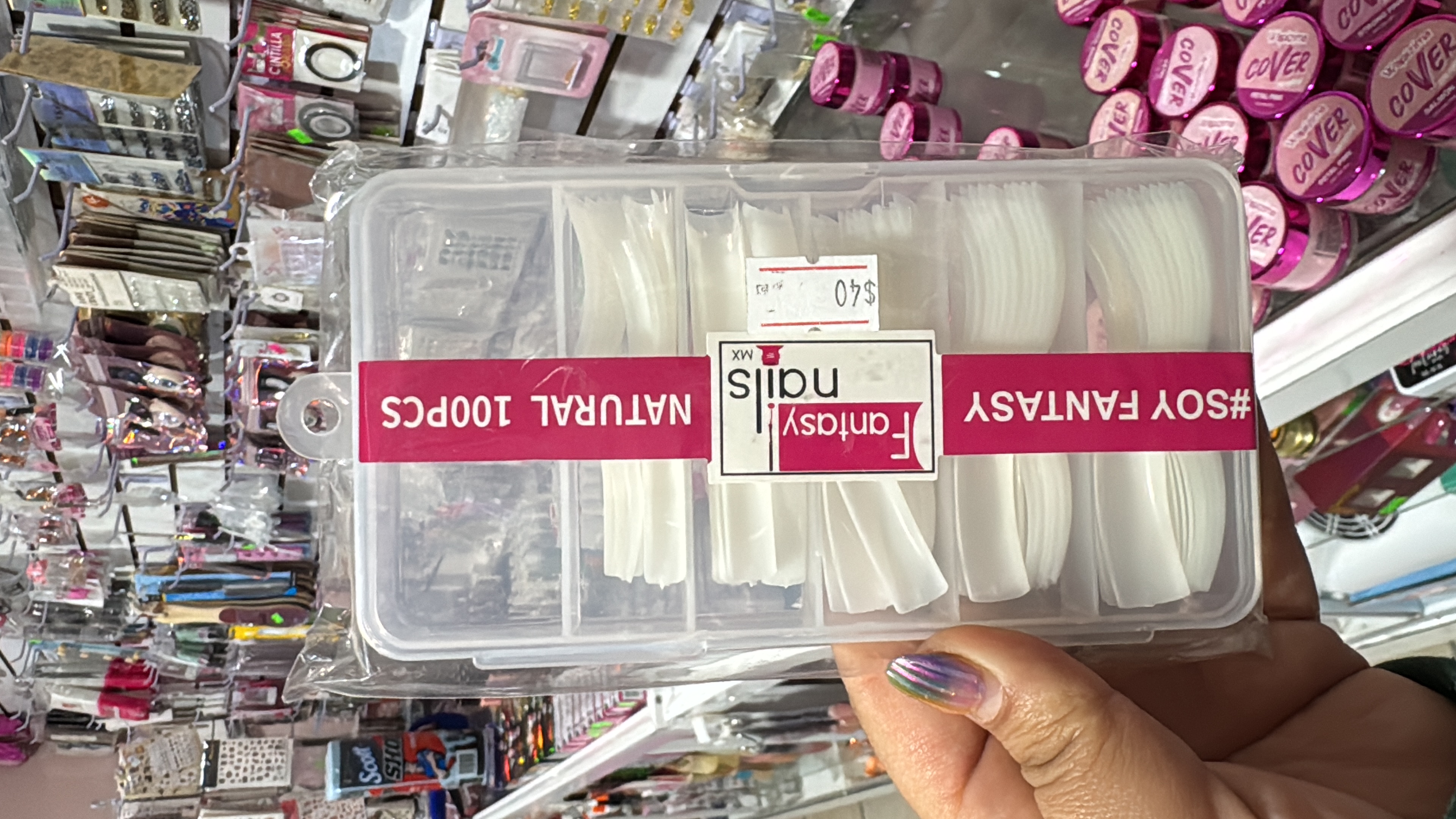 Tip Cuadrado Natural 100pzs