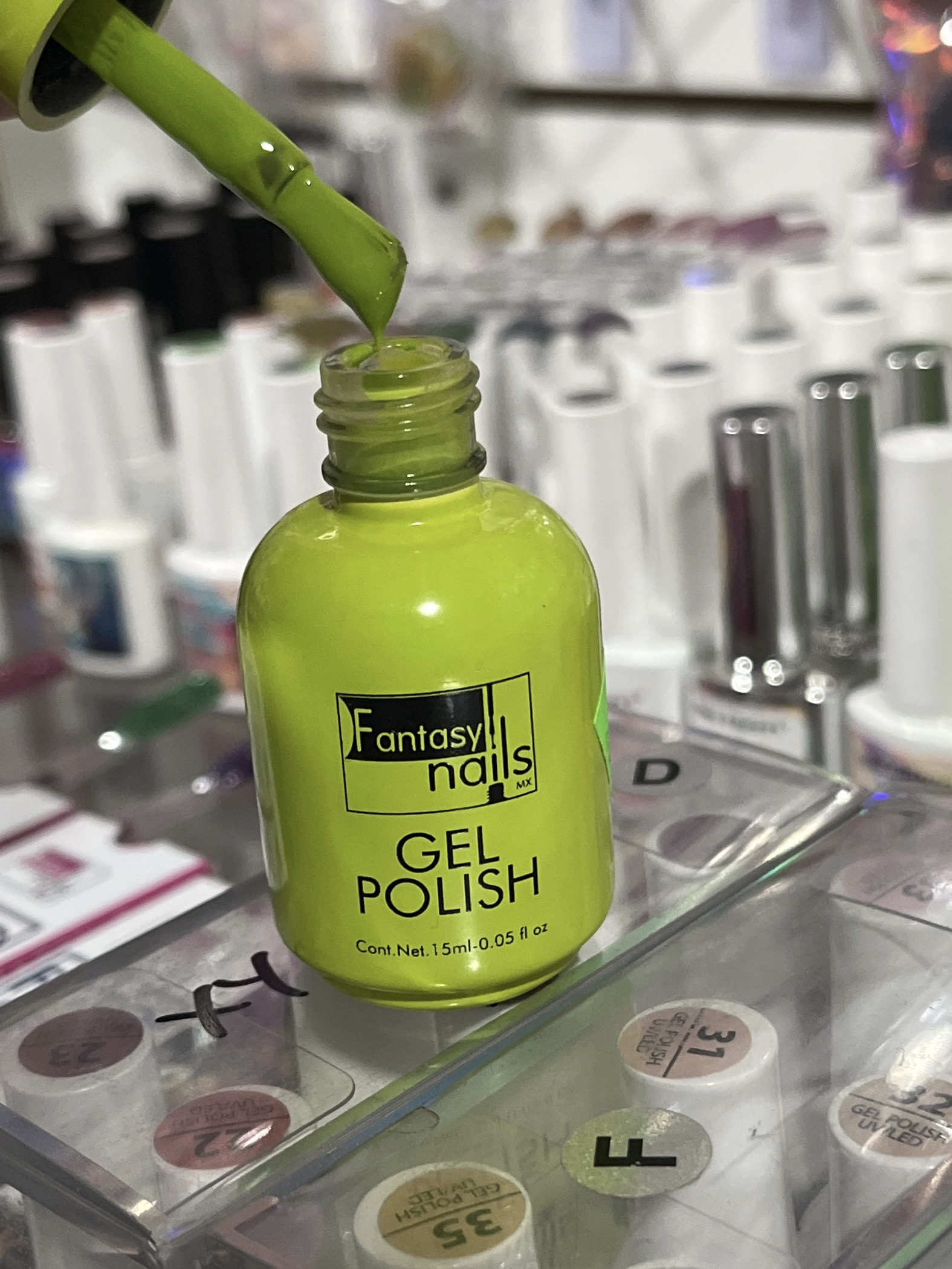 Gel verde limón #07