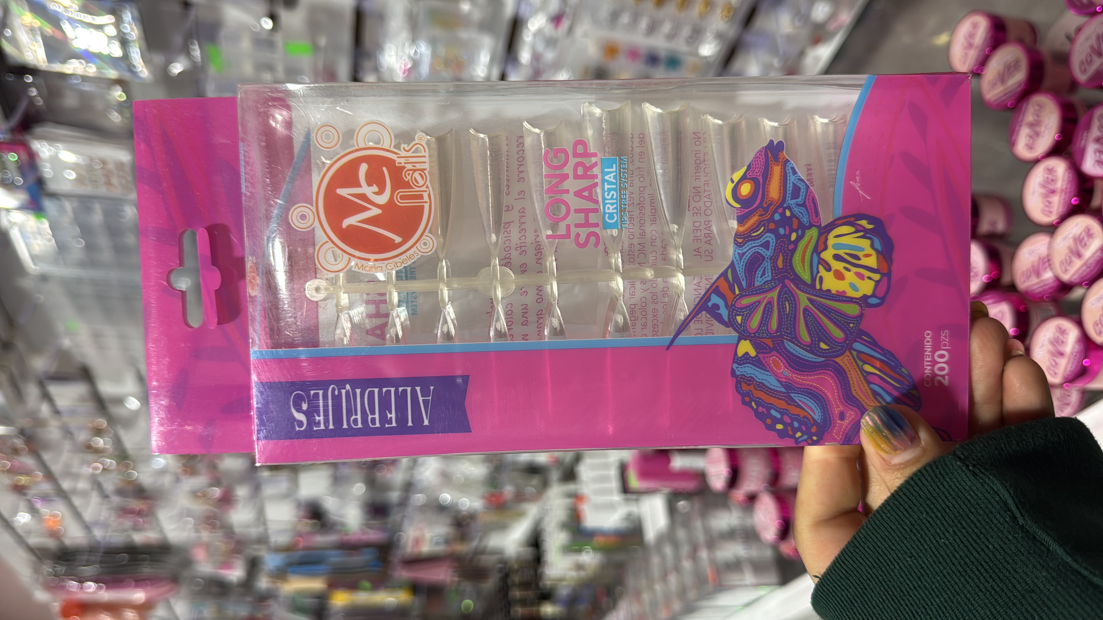 Tips Long Sharp Cristal 200pz