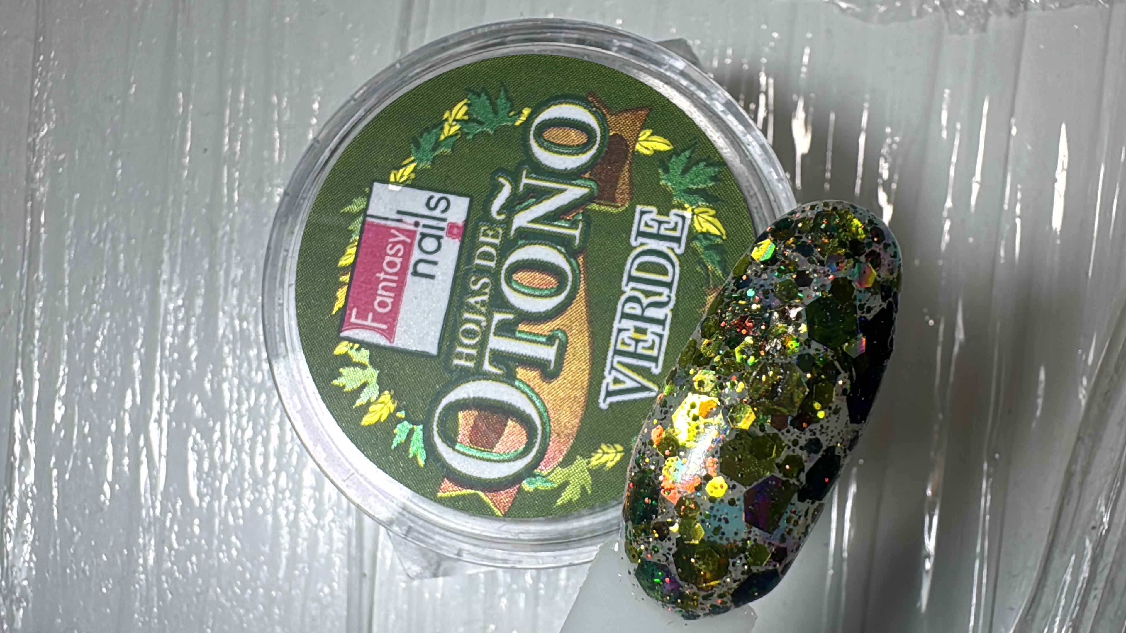 Acrílico Hojas de Otoño Verde