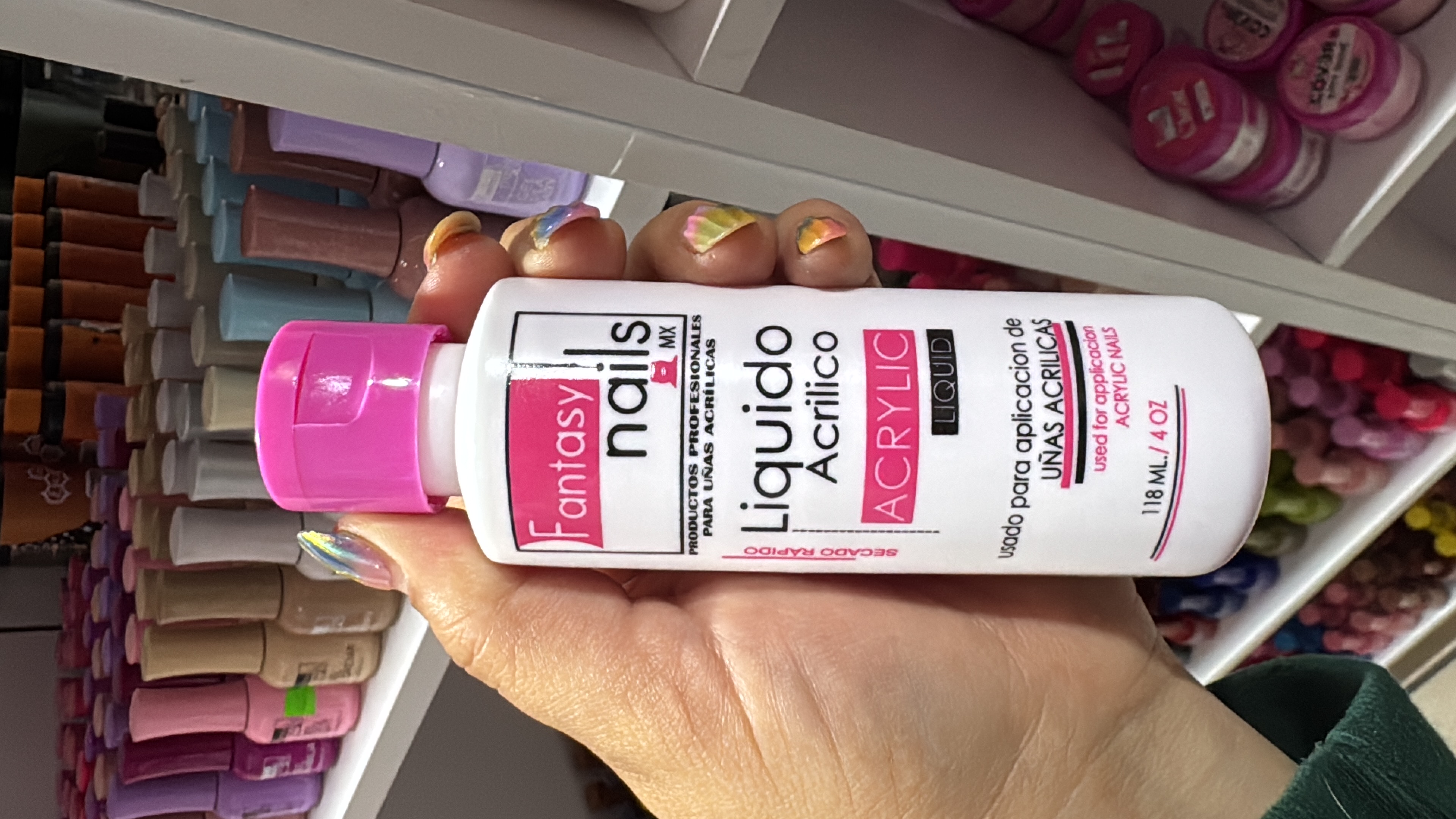 Líquido acrílico 4 oz secado rápido