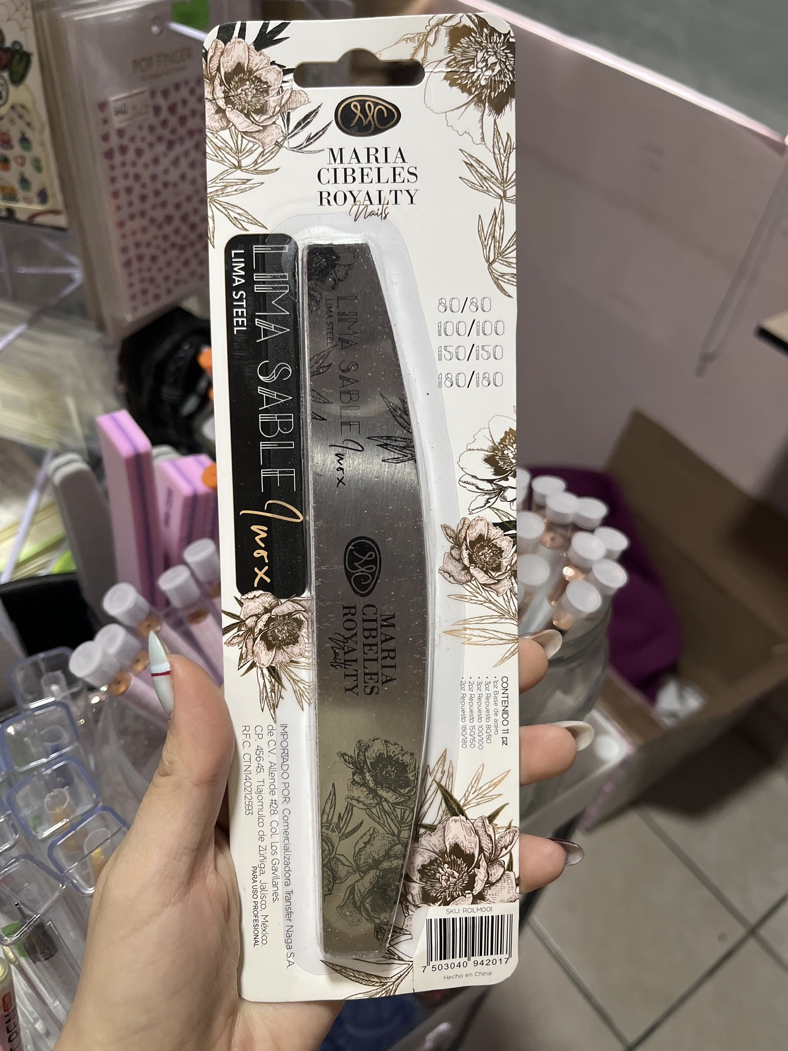 Lima Sable de acero inoxidable