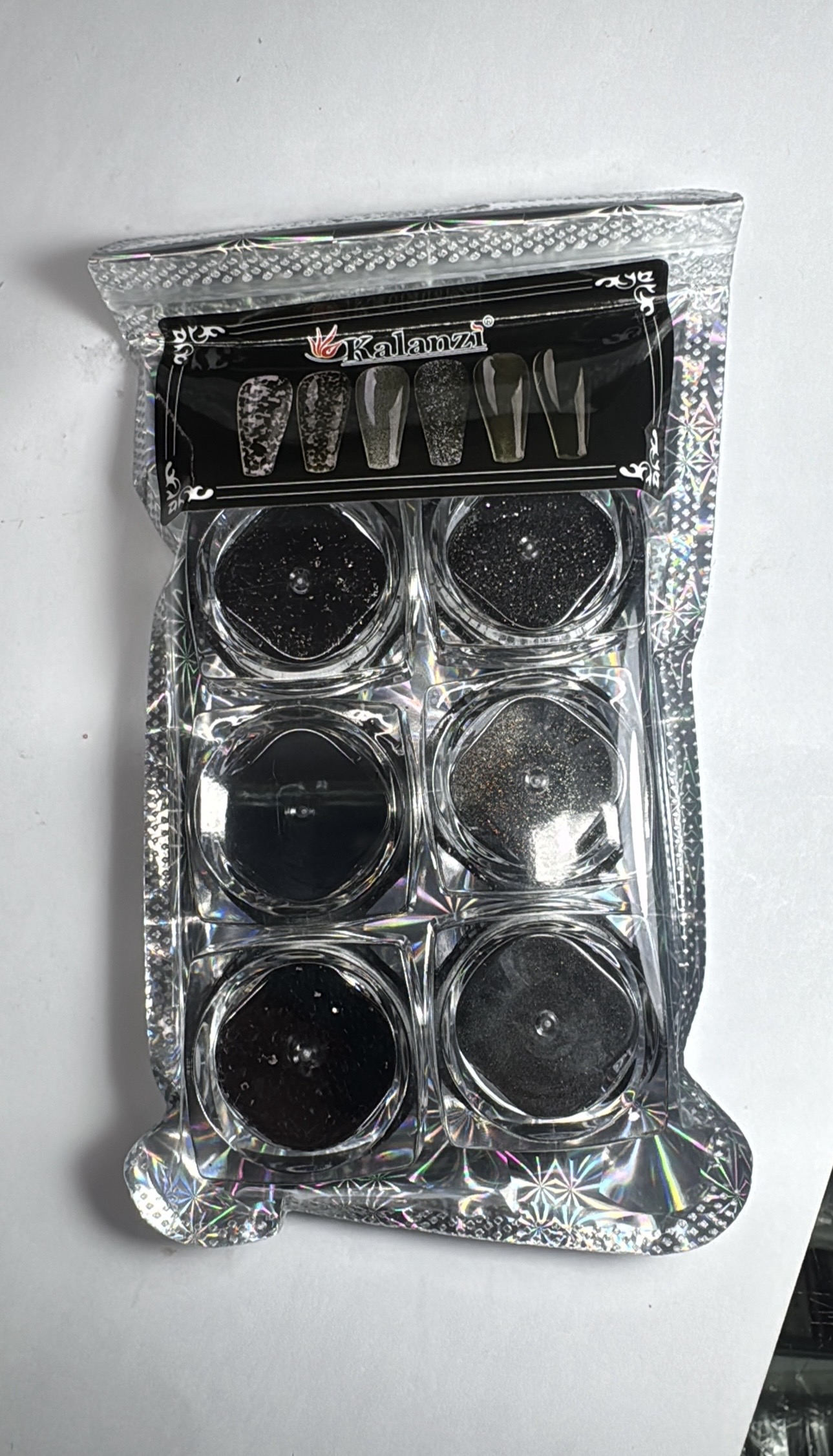 Efectos c/6 pcs NEGRO (1325)