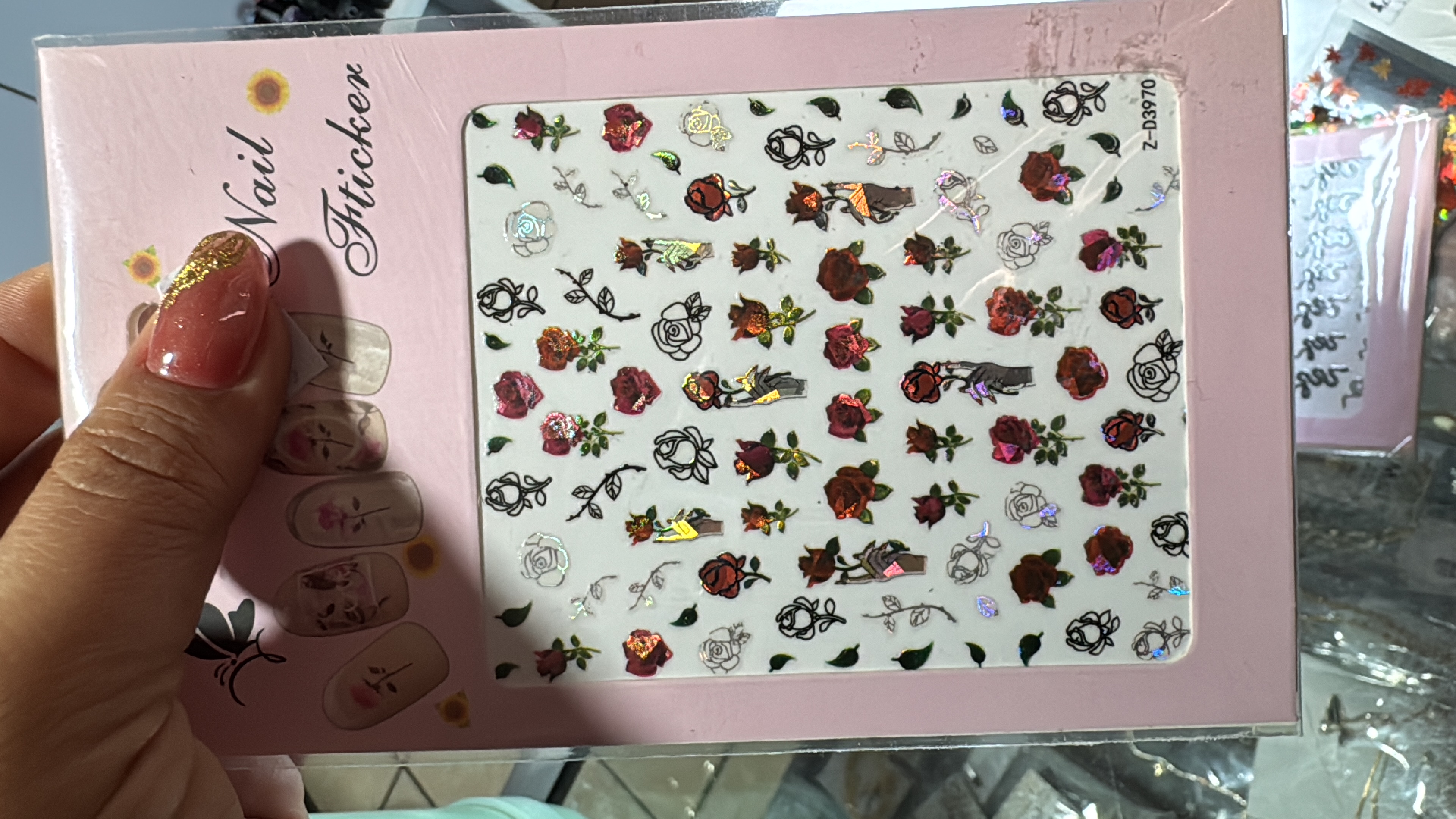 Sticker Flores Z-D3970