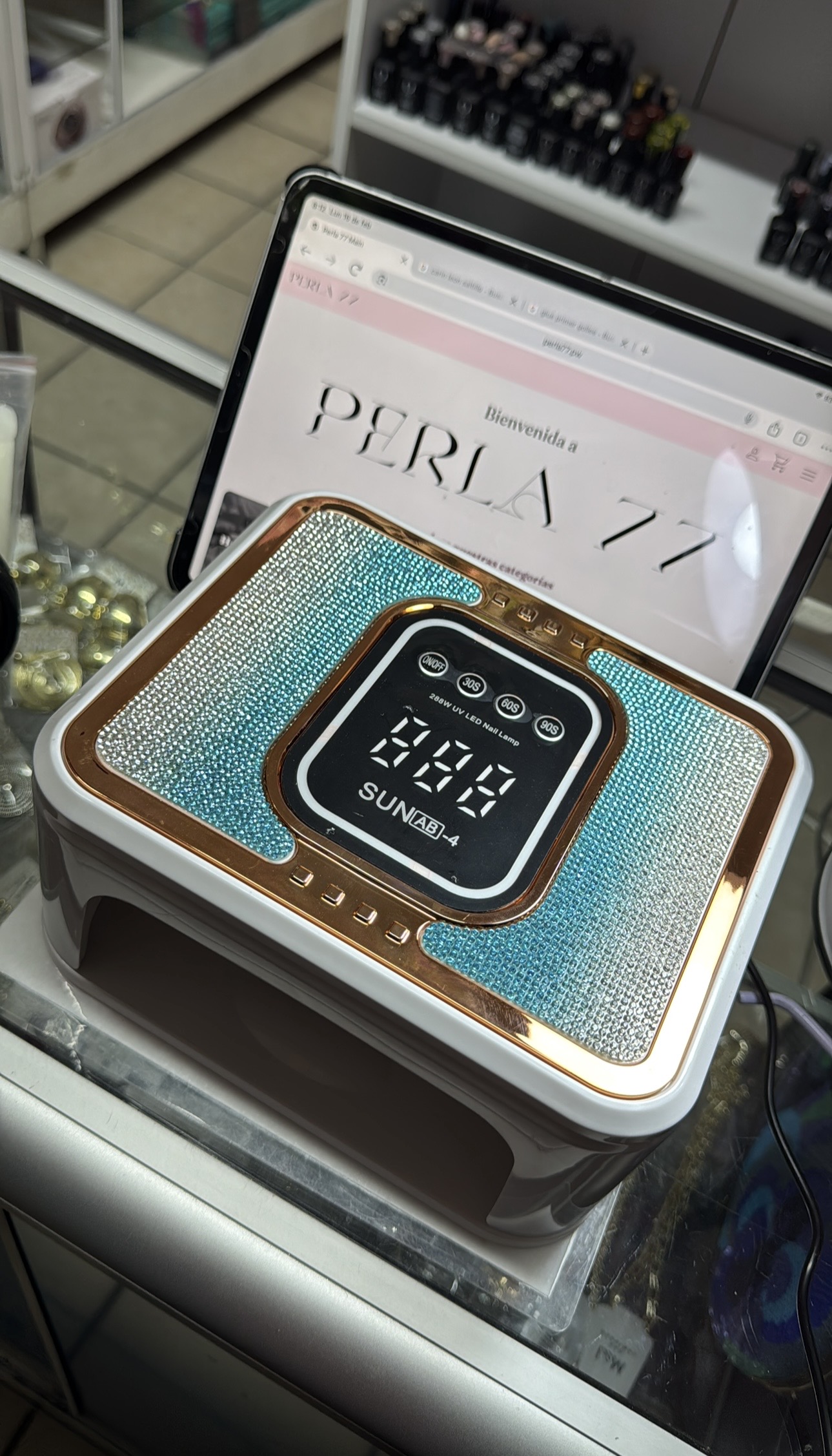 AGOTADO Lámpara SUN AB-4 288w RECARGABLE (azul)